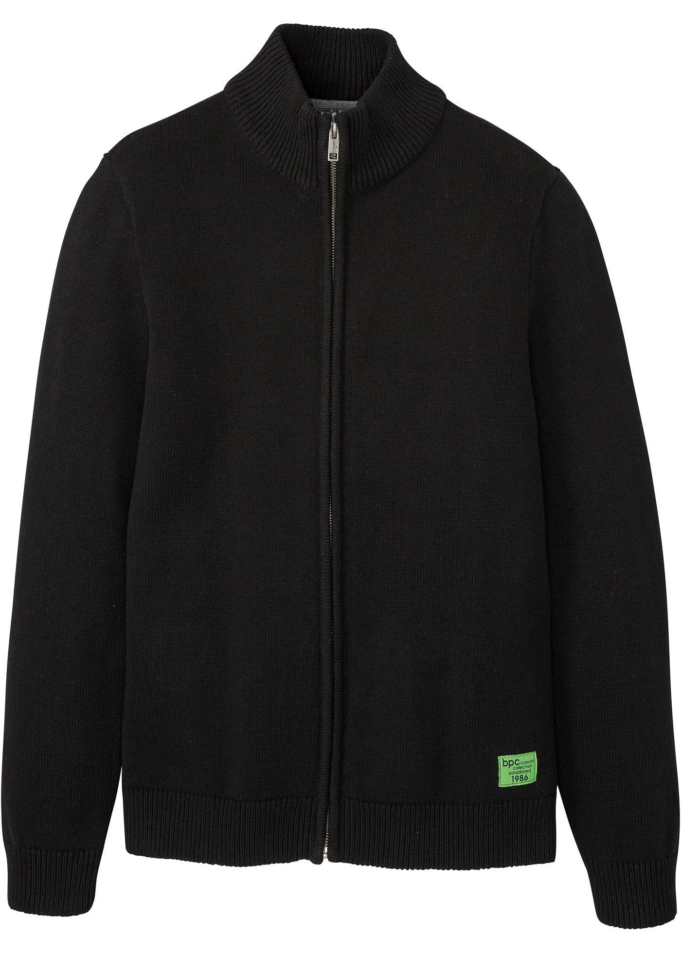 Gilet en maille col montant en matières recyclées