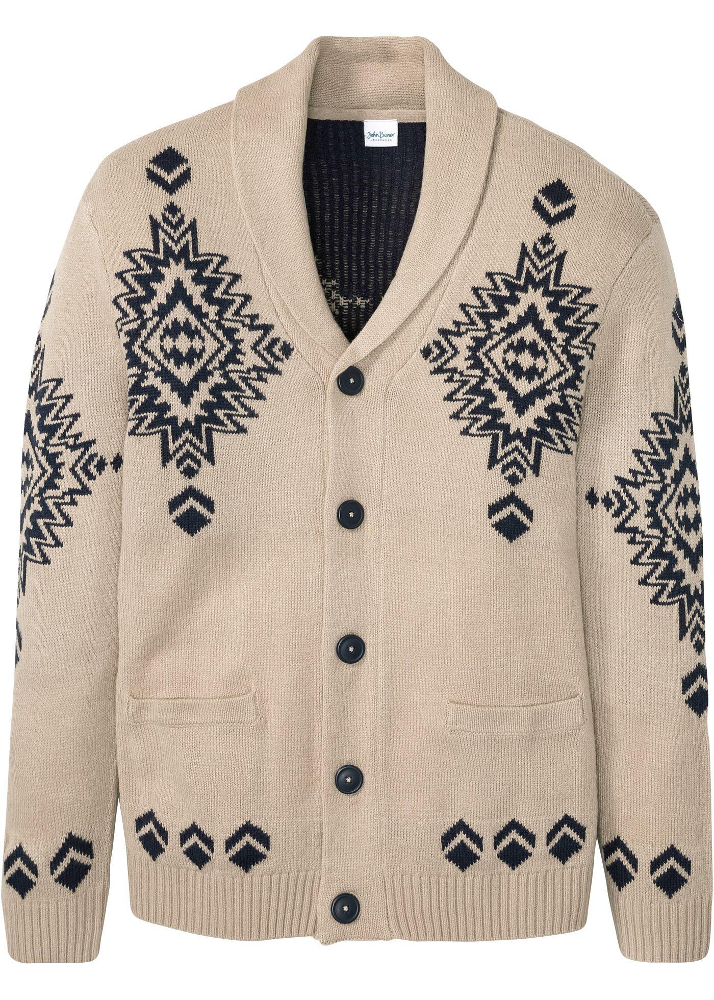 Gilet en maille norvégien avec polyacrylique recyclé