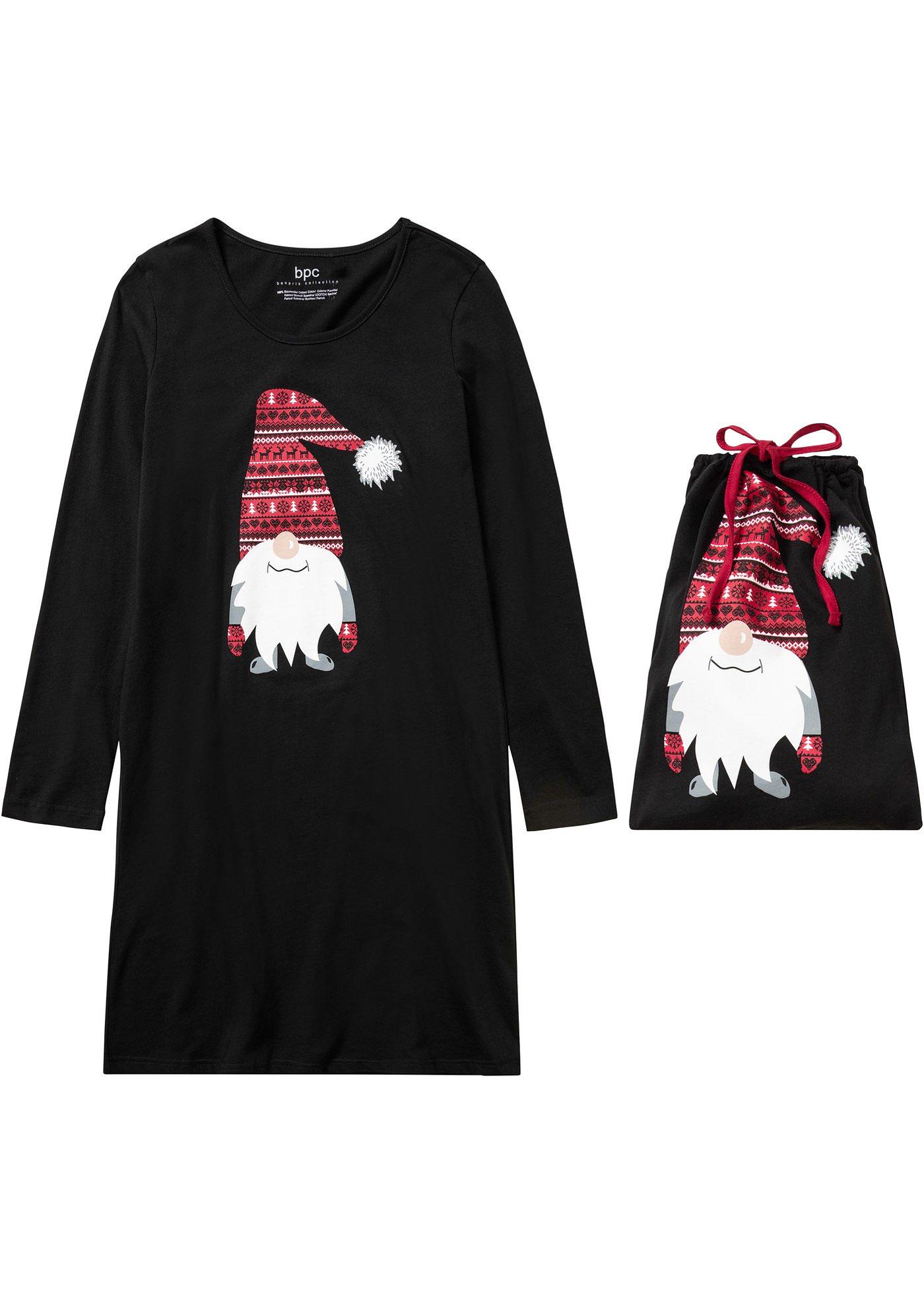 Chemise de nuit avec pochon cadeau