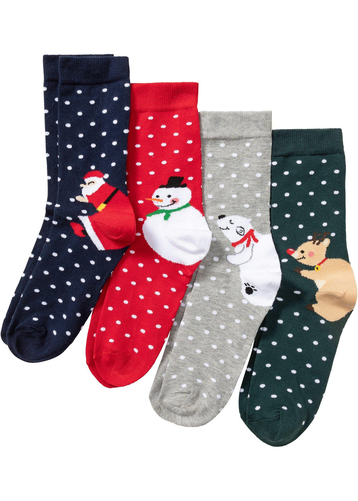 Lot de 4 paires de chaussettes avec carte cadeau