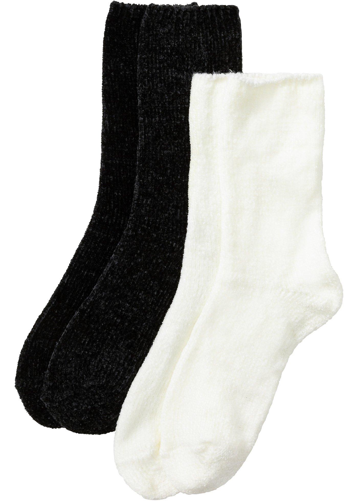 Lot de 2 paires de chaussettes douillettes en fil chenille