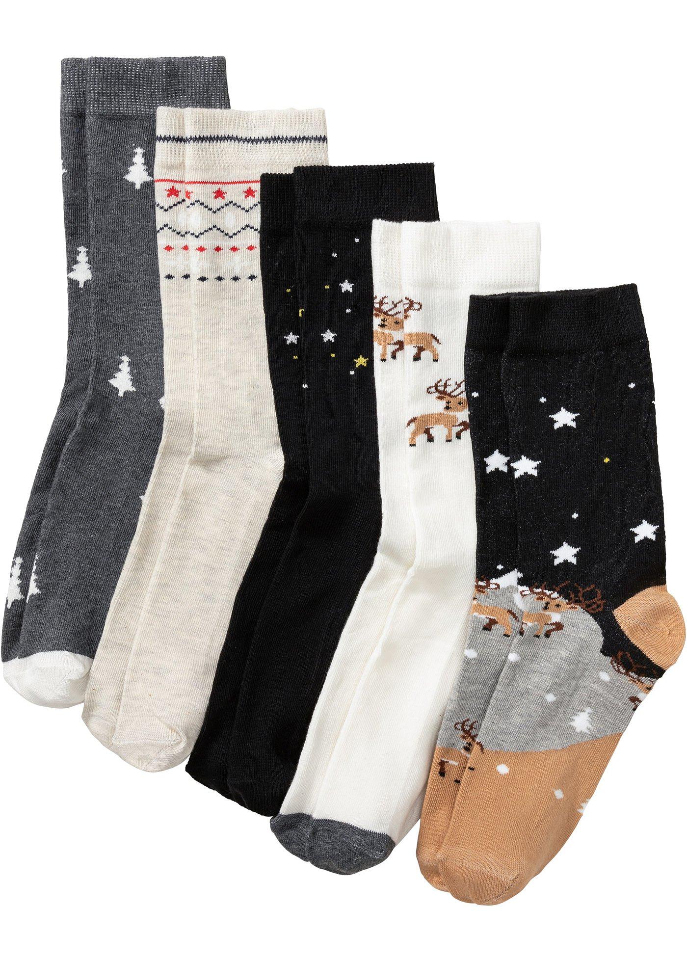 Lot de 5 paires de chaussettes avec carte cadeau