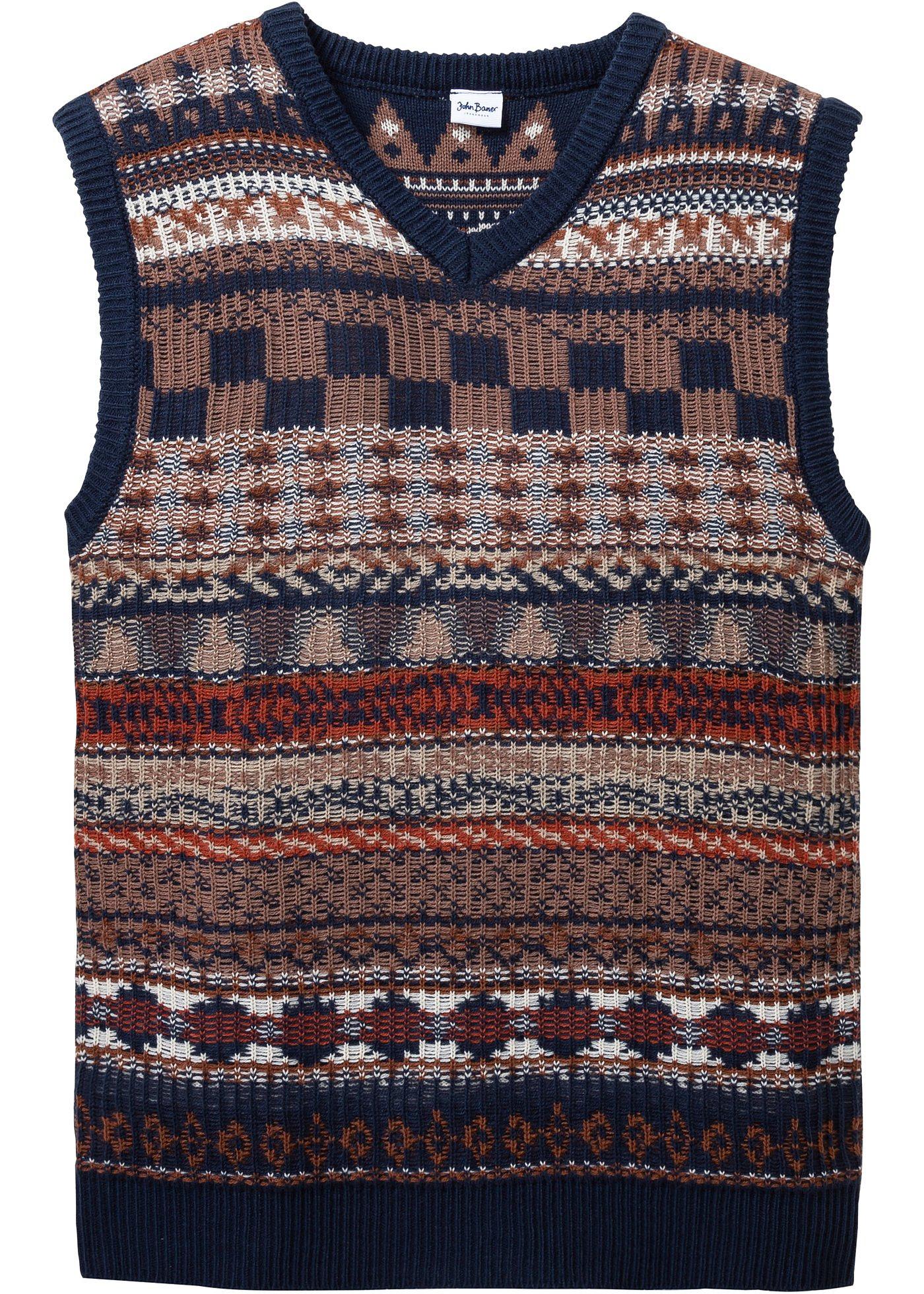 Pull sans manches avec col en V