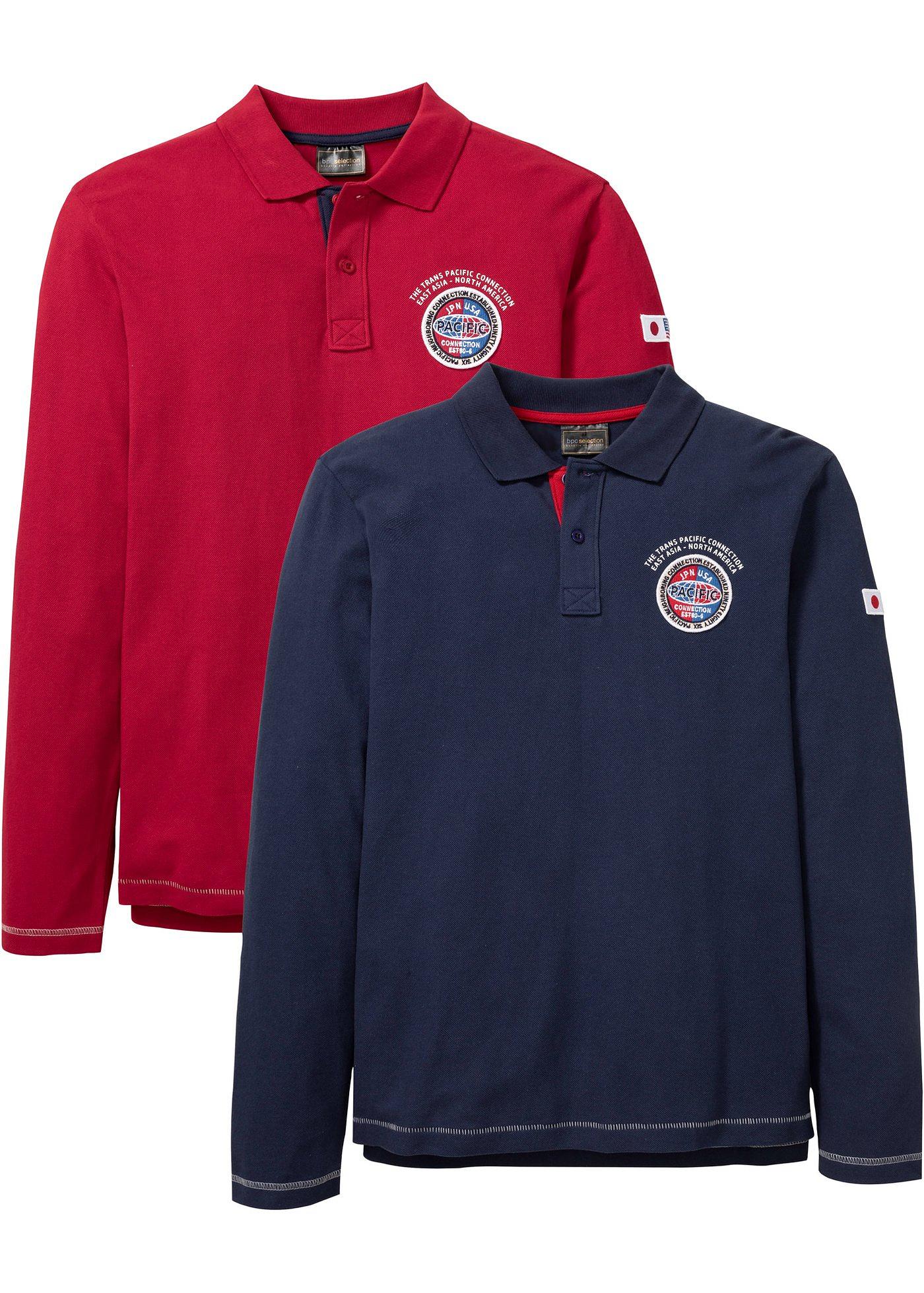 Lot de 2 polos manches longues