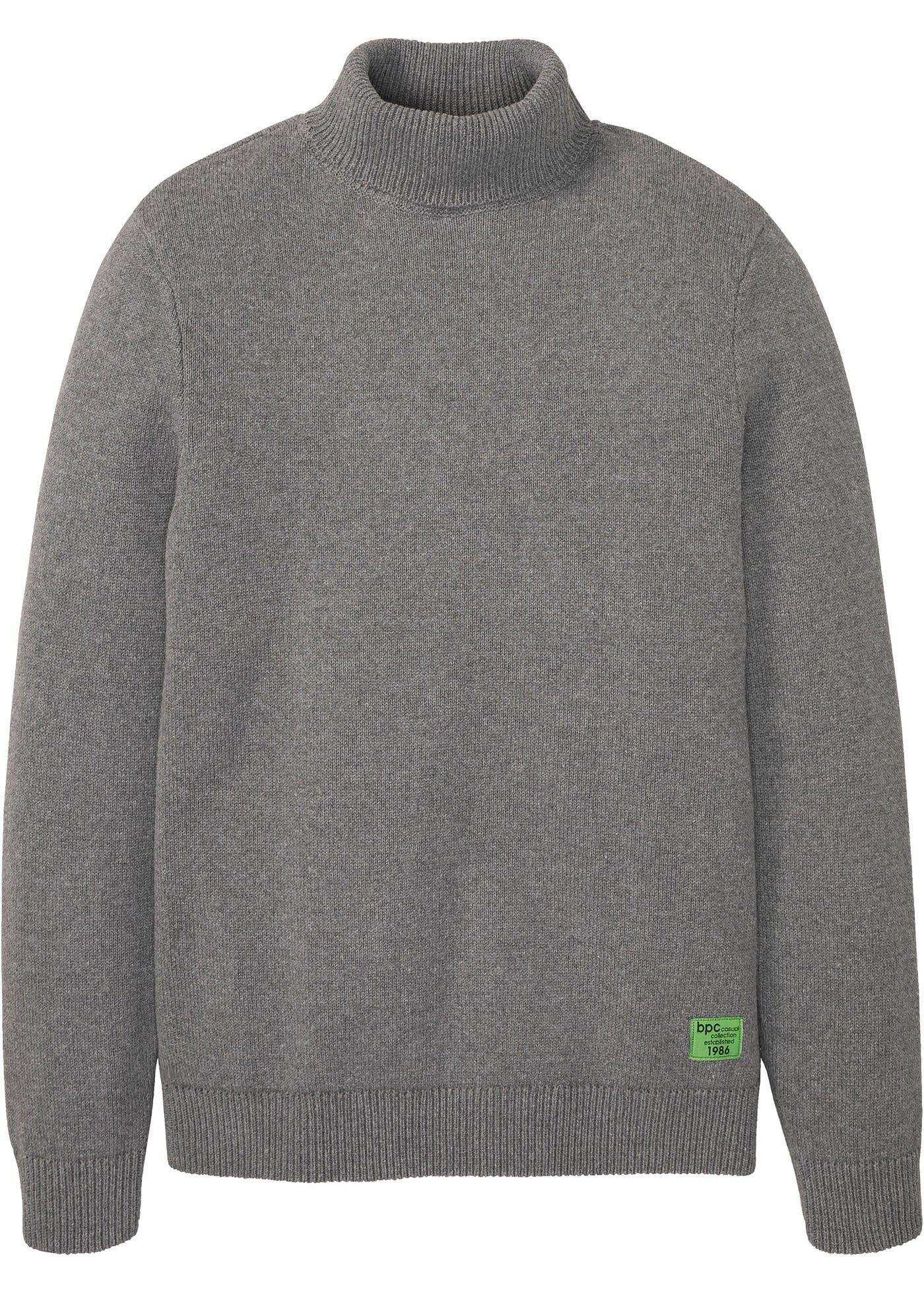 Pull col roulé en matières recyclées