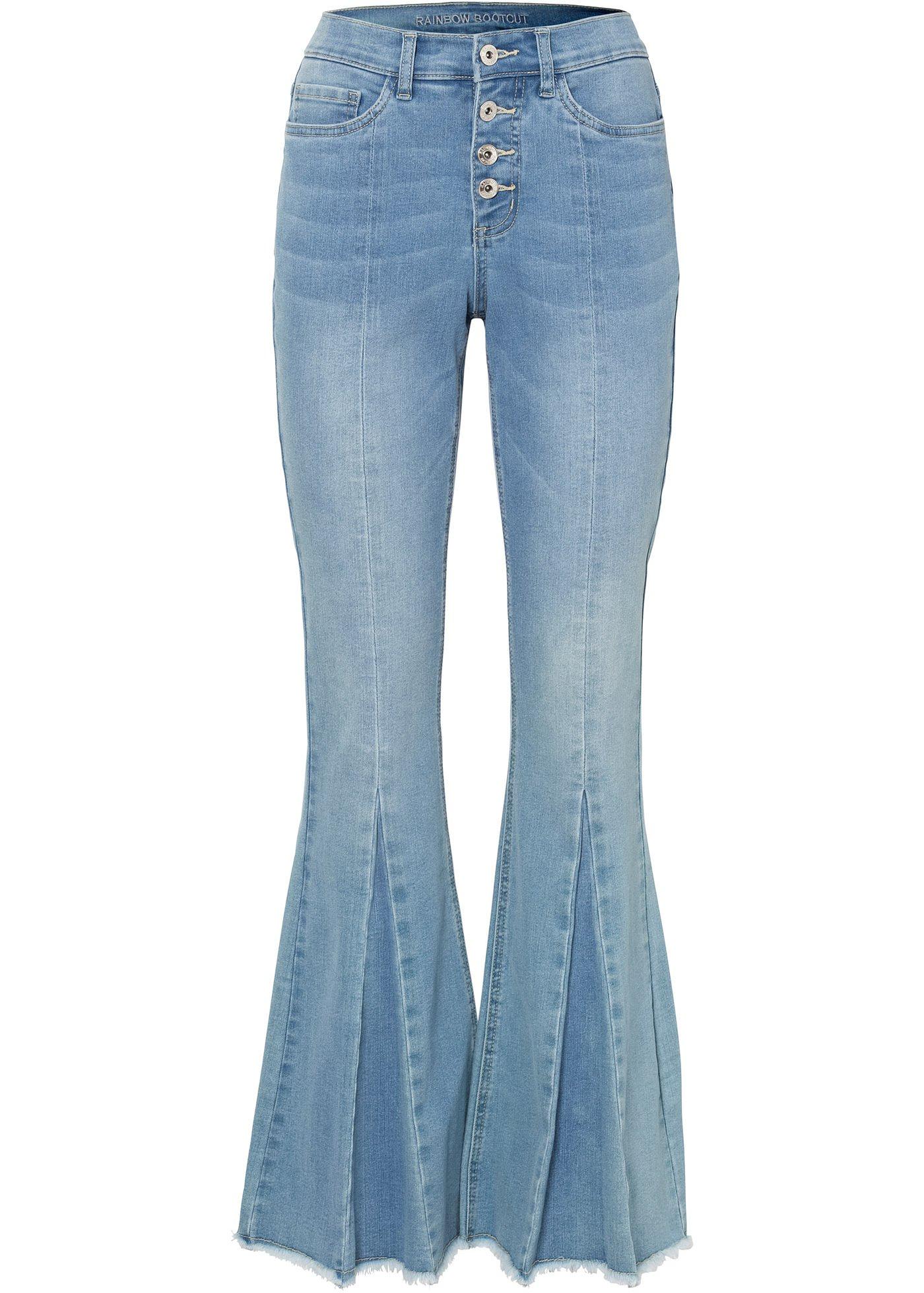 Jean évasé avec polyester recyclé