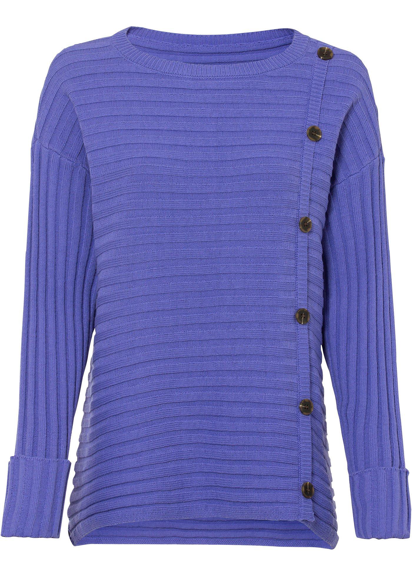 Pull en maille côtelée avec boutons