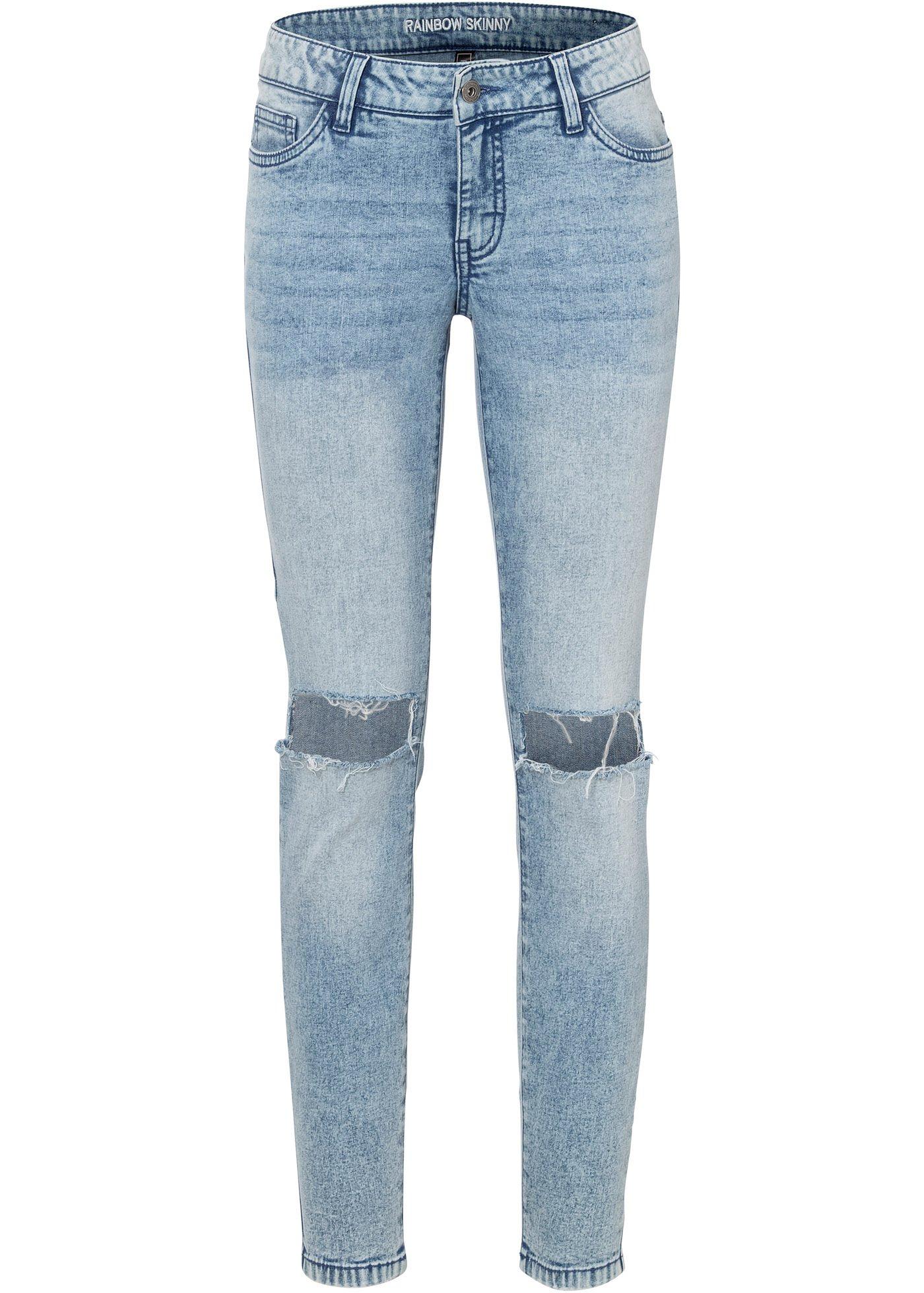 Jean Super Skinny avec effets destroy