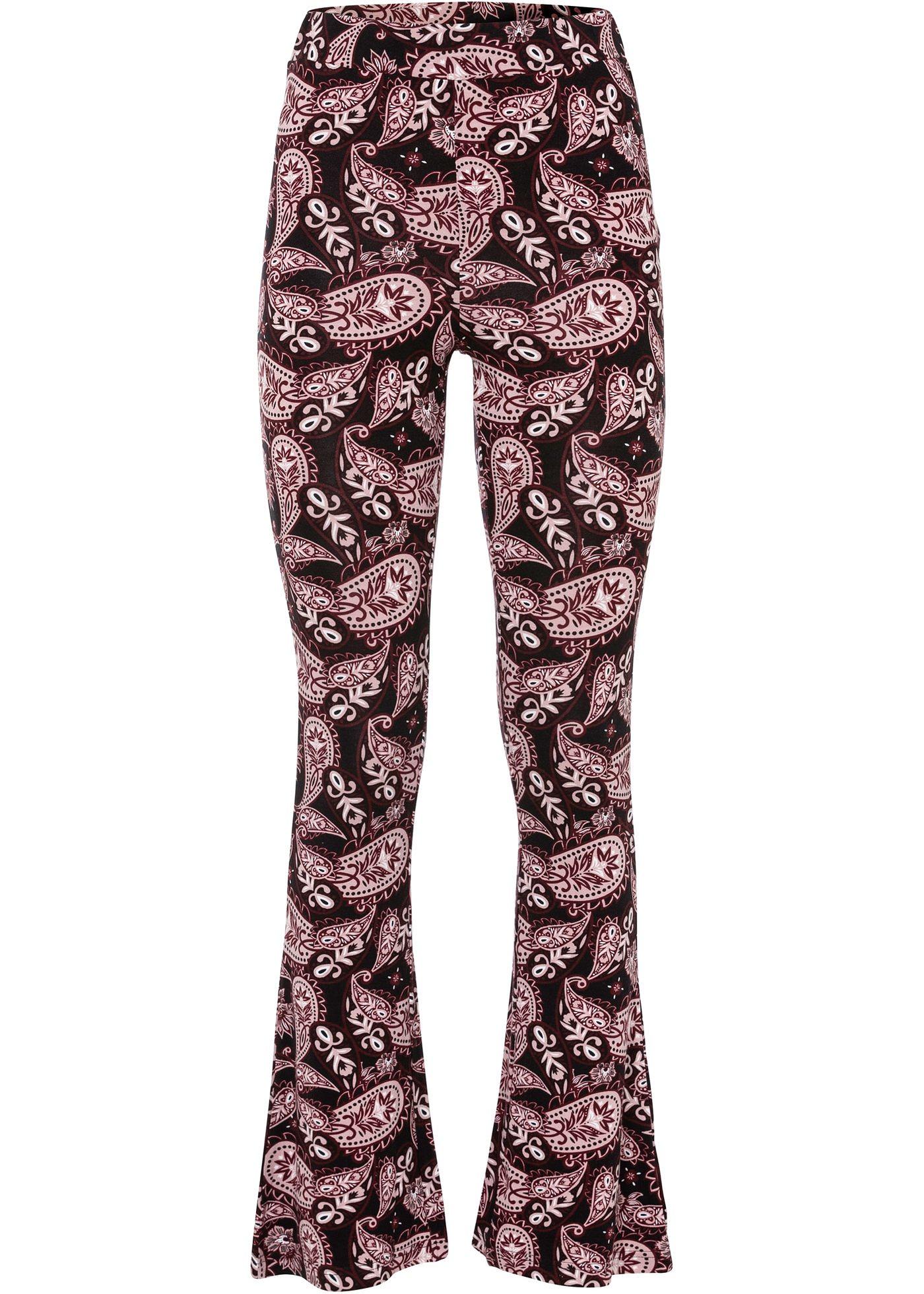 Legging évasé avec imprimé paisley