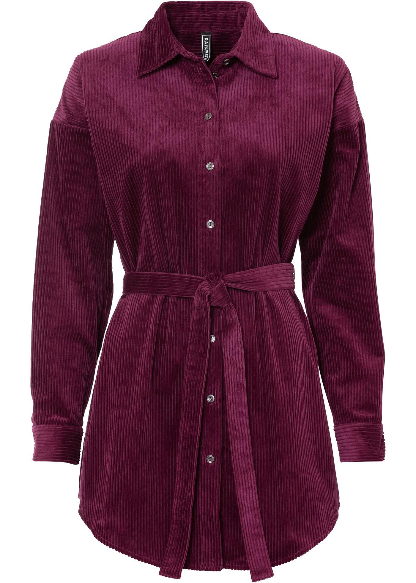 Chemise en velours côtelé