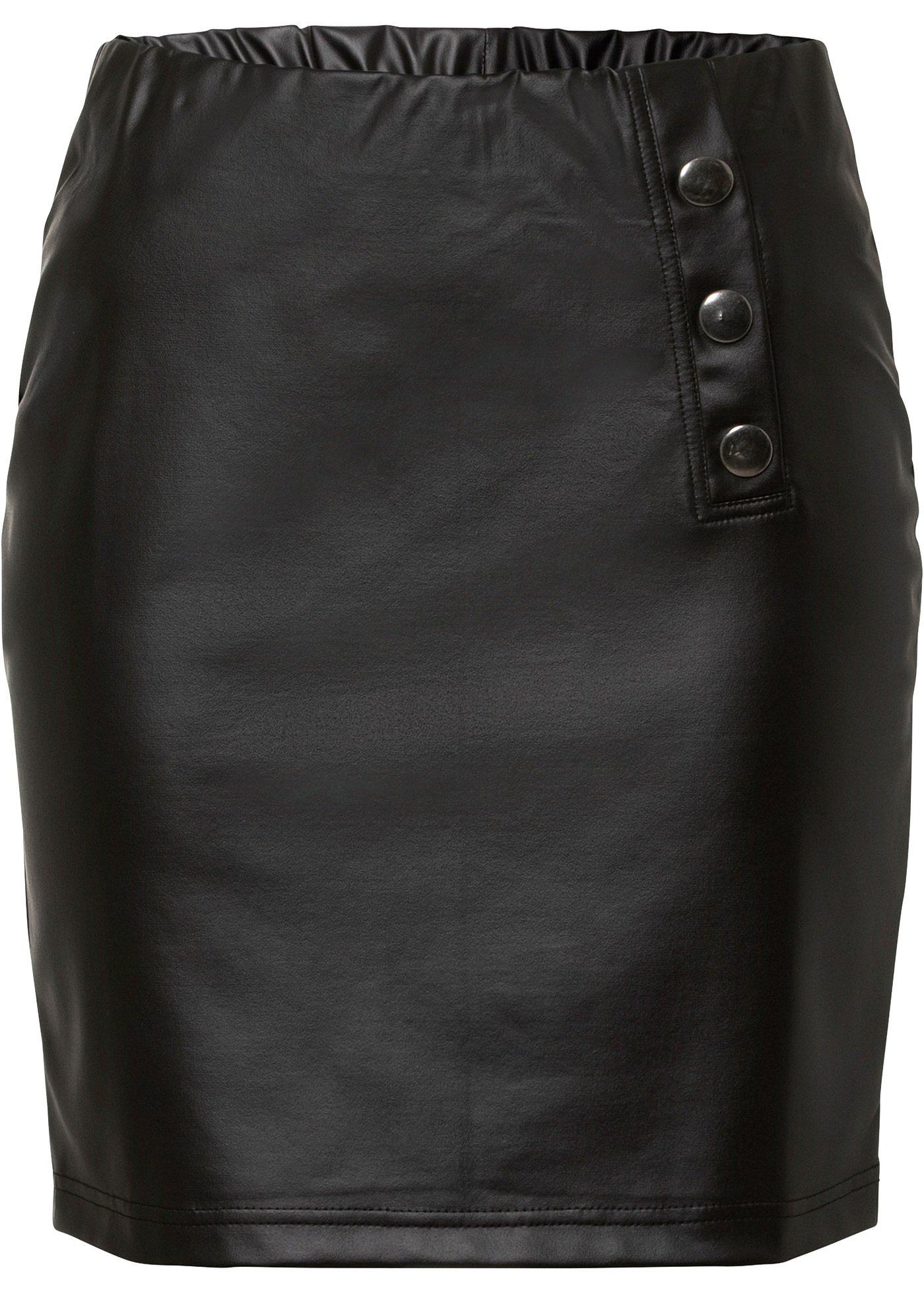 Jupe en synthétique imitation cuir