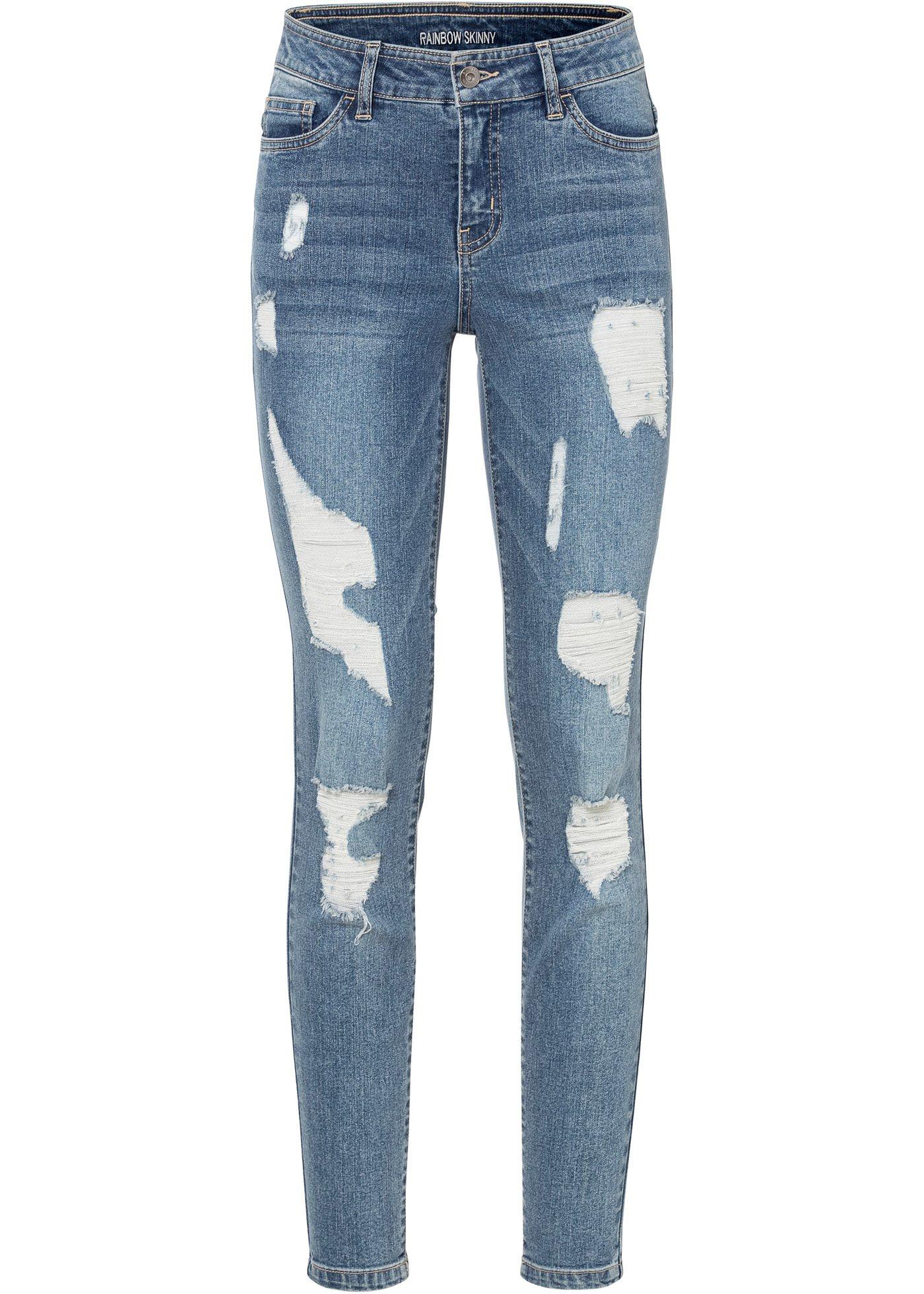 Jean Skinny avec effets déchirés