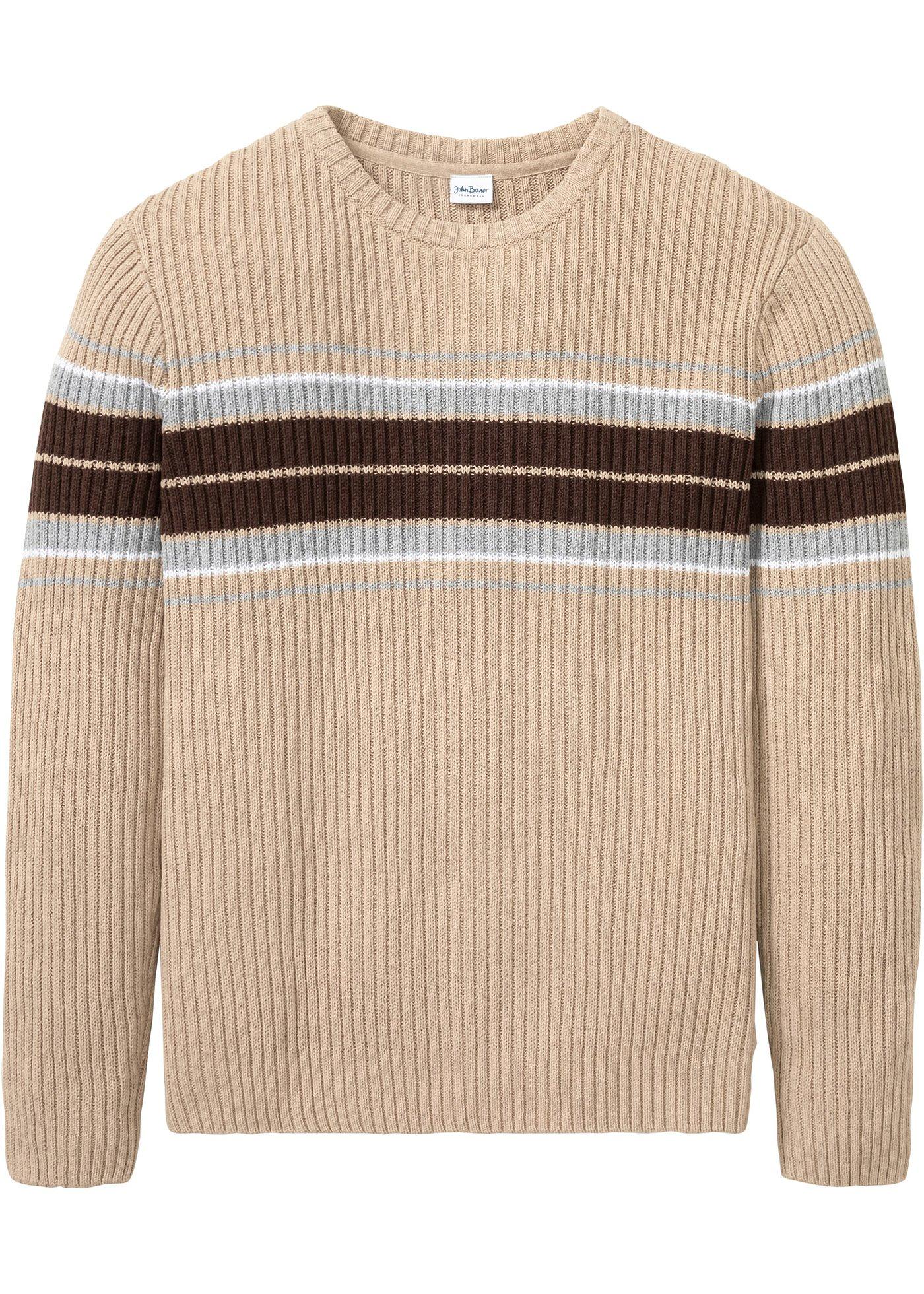 Pull en structure côtelée