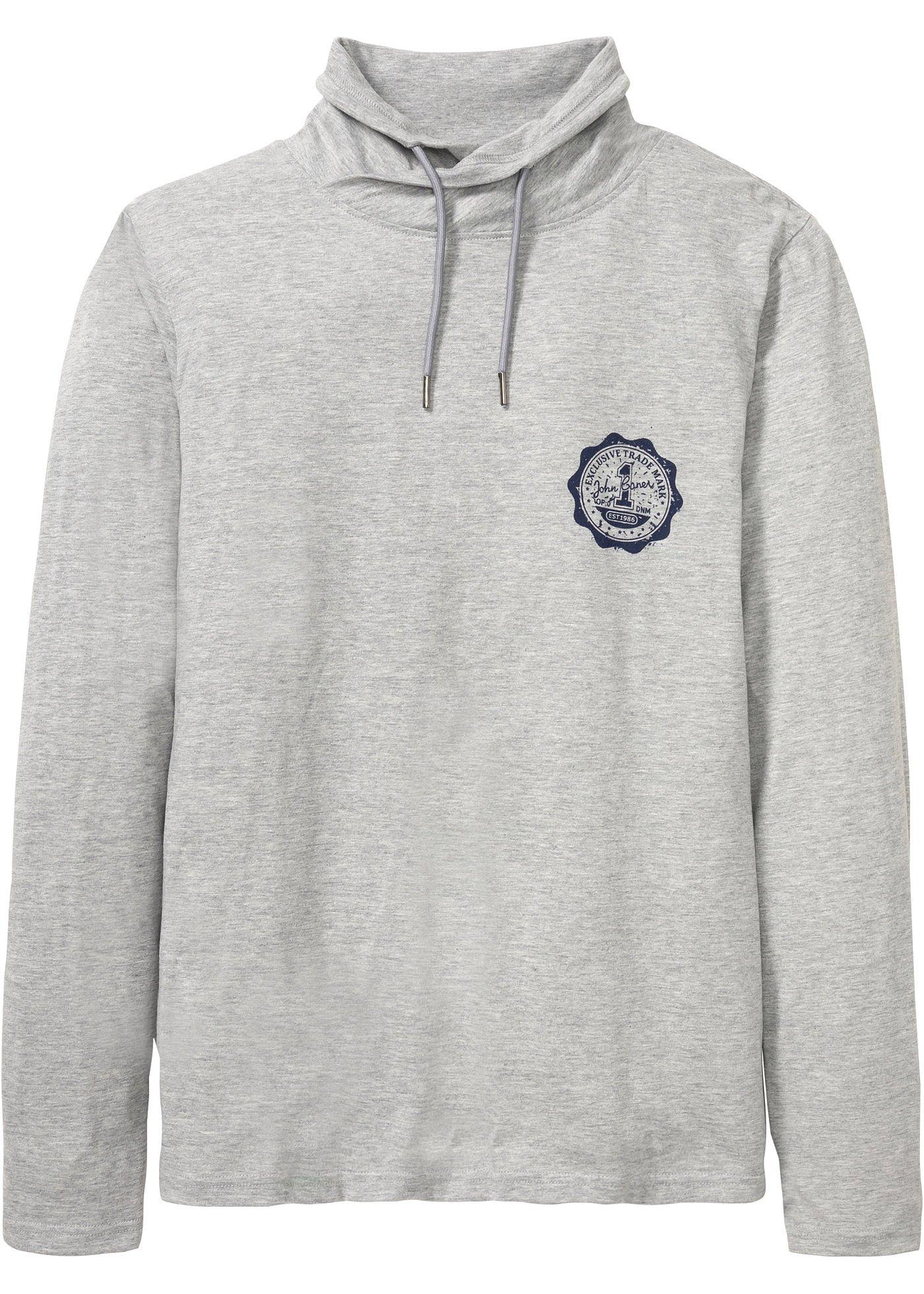 T-shirt manches longues avec col tube