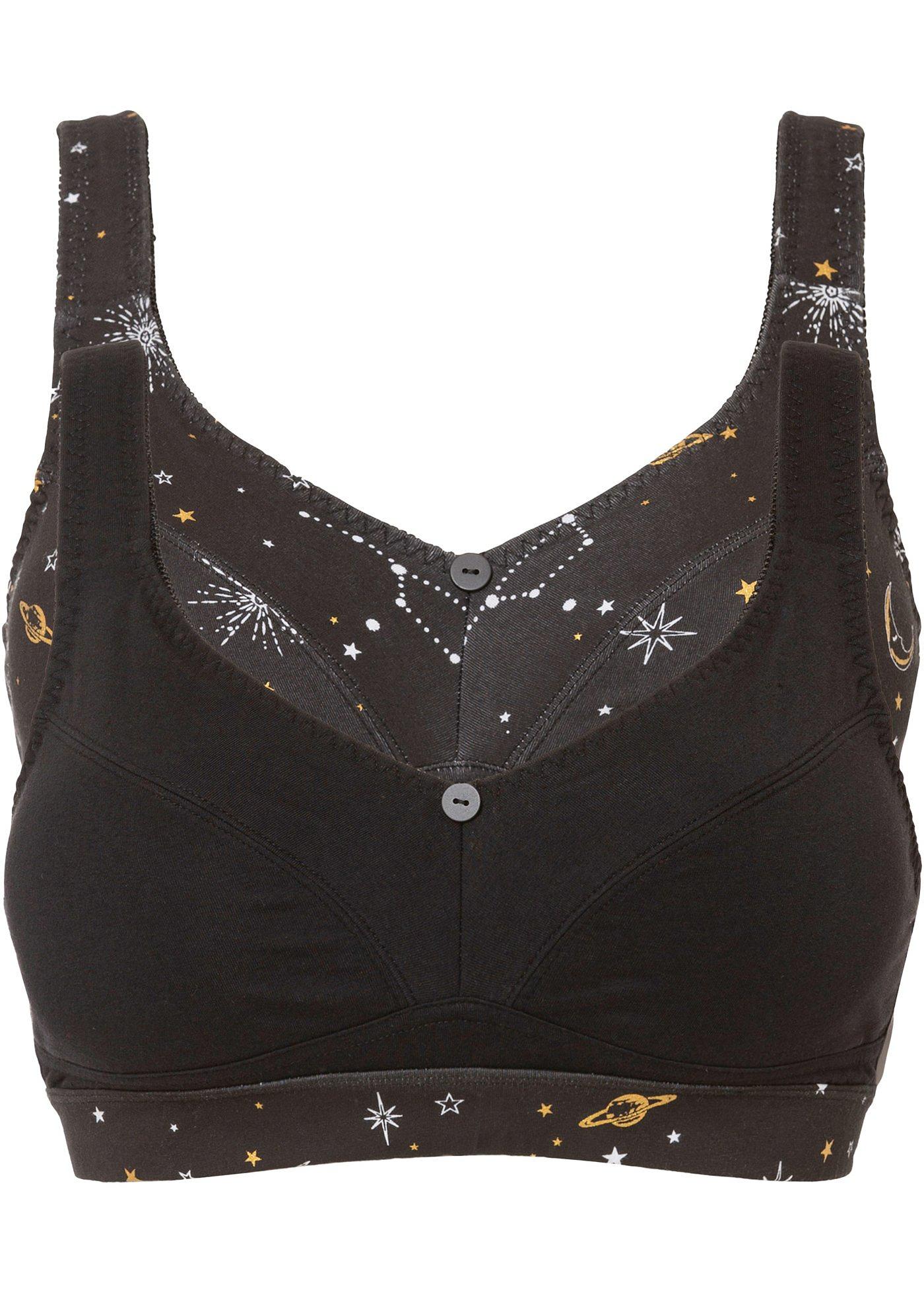 Lot de 2 soutiens-gorge sans armatures avec coton