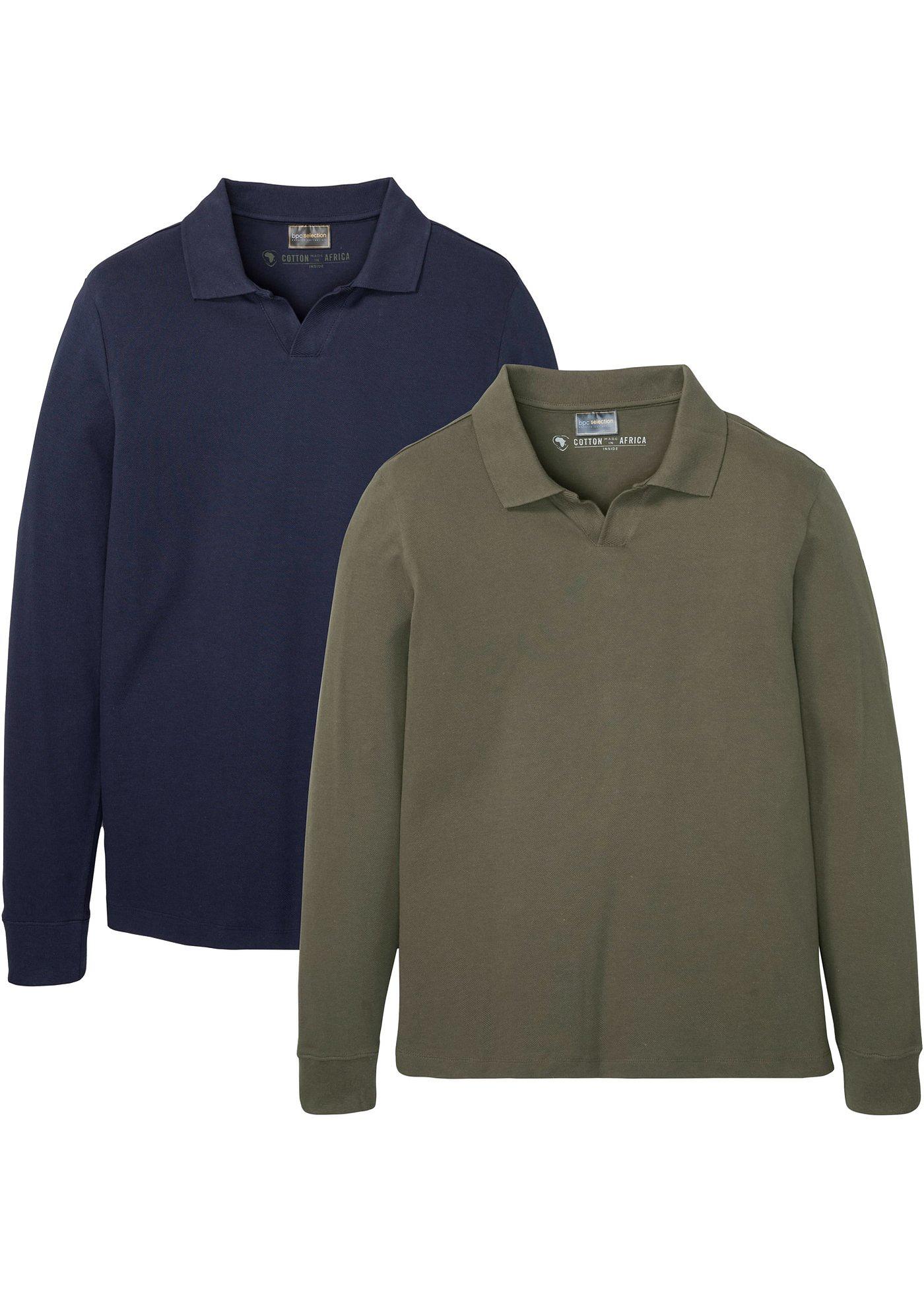 Lot de 2 polos manches longues