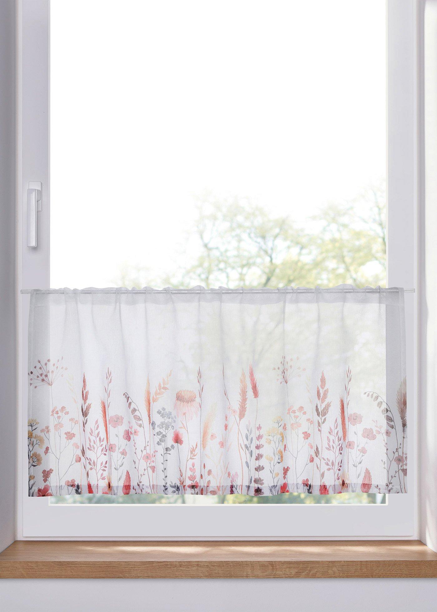 Brise-bise à imprimé botanique