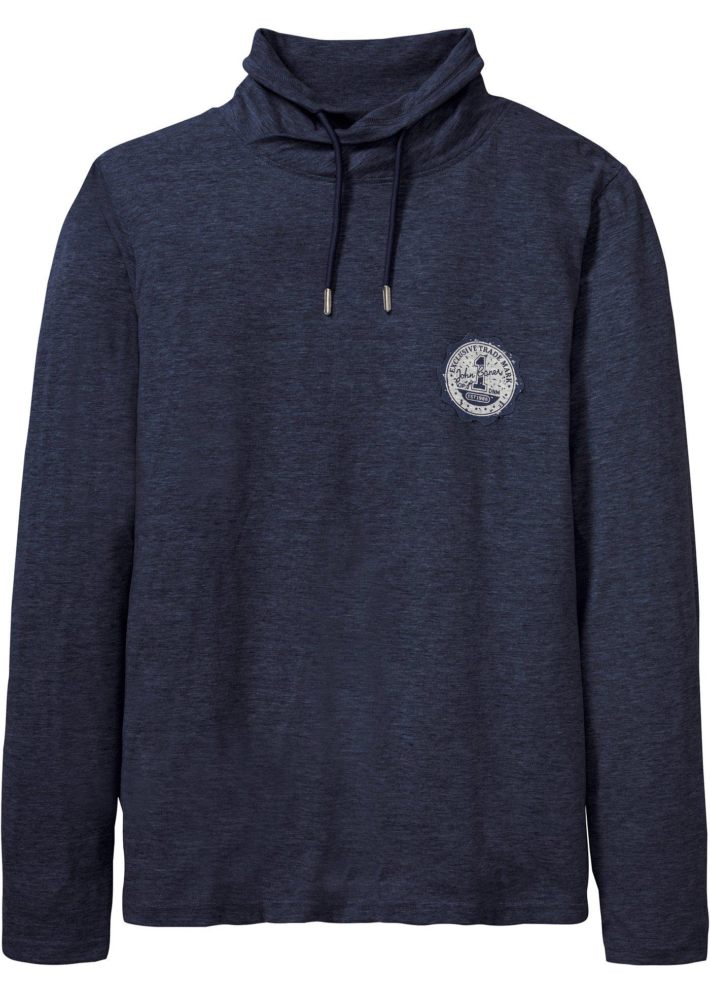 T-shirt manches longues avec col tube