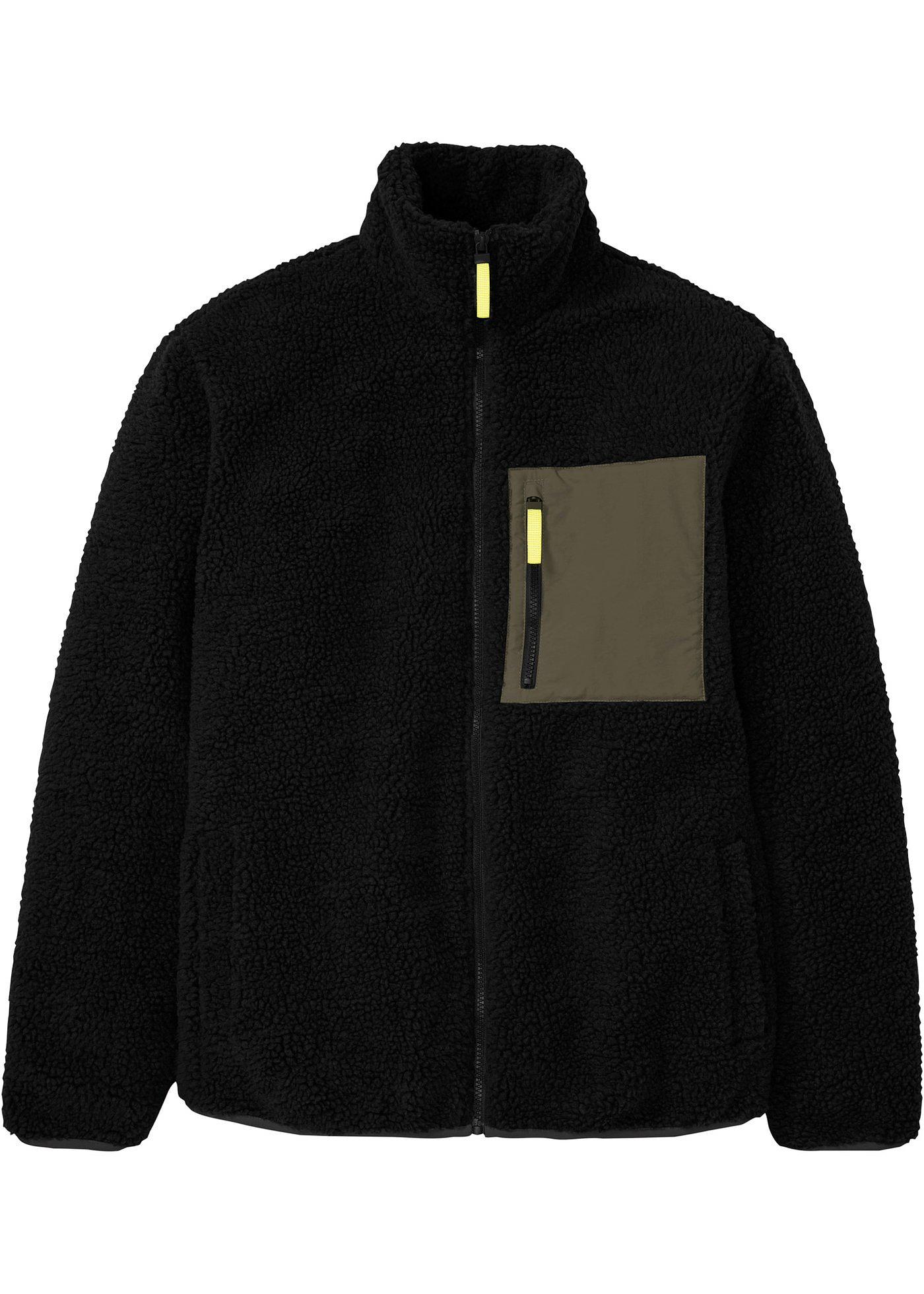 Veste en polaire peluche en mélange de matière