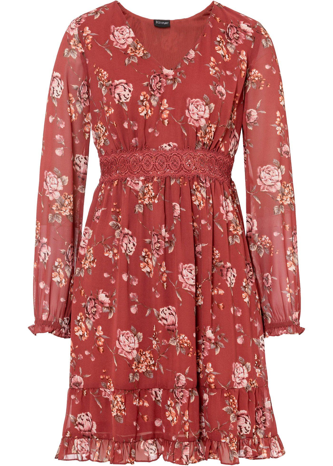 Robe imprimée en polyester recyclé