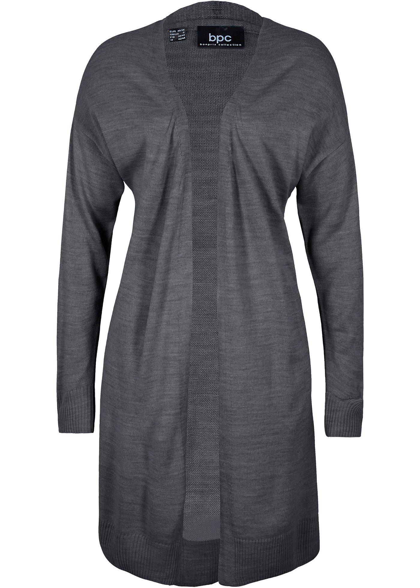 Gilet en fine maille ouvert