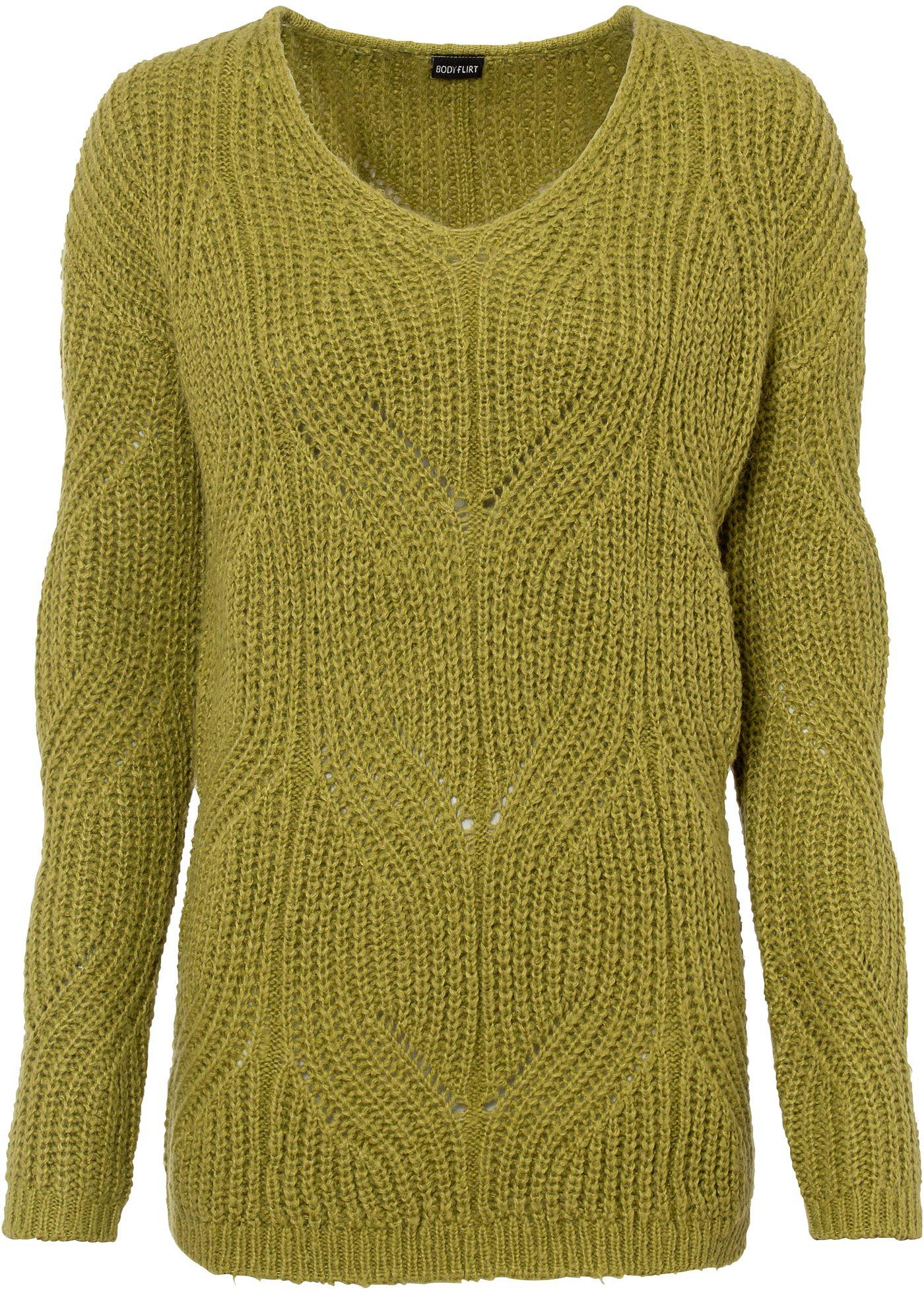 Pull en maille avec encolure en V