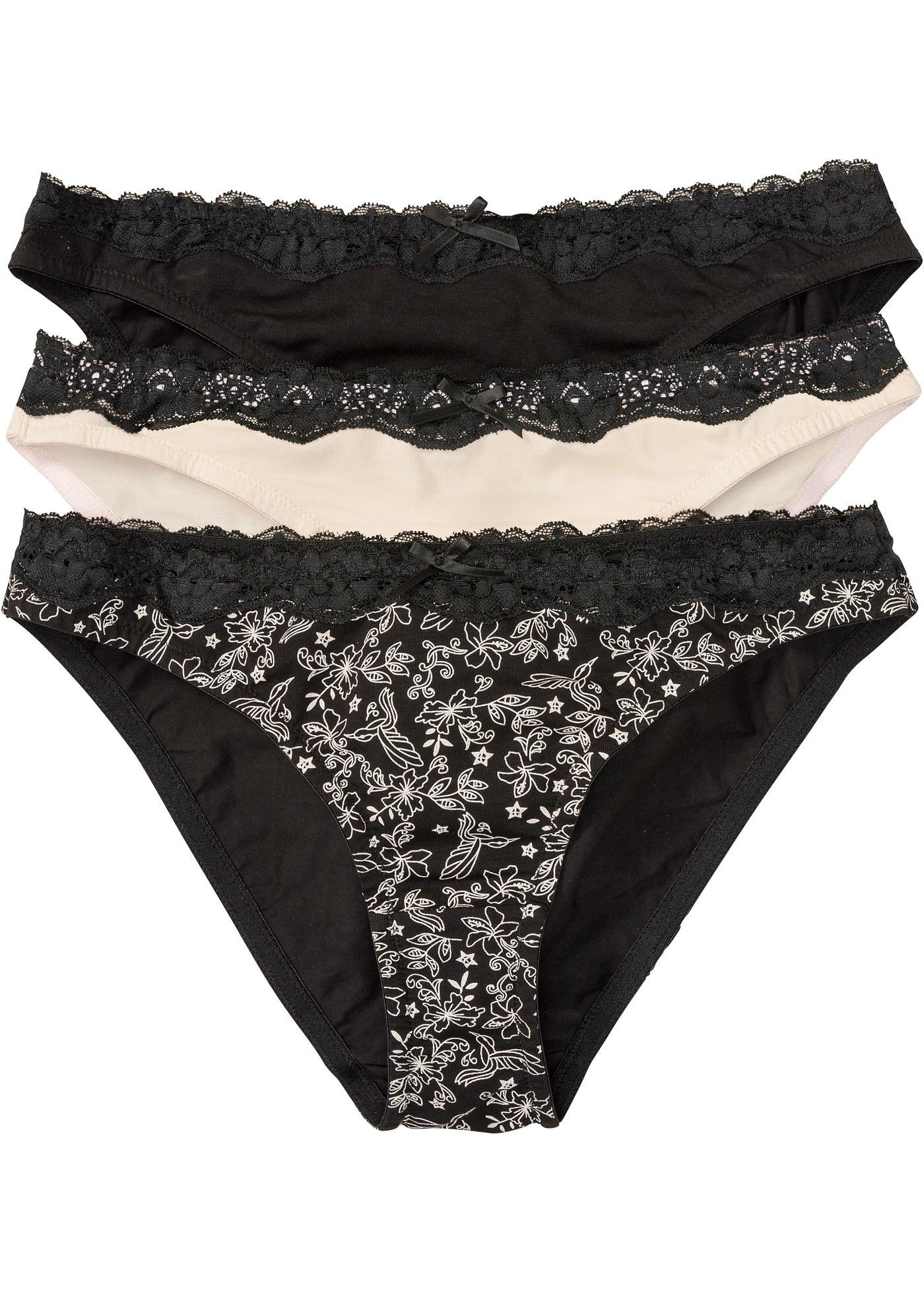 Lot de 3 slips avec coton bio