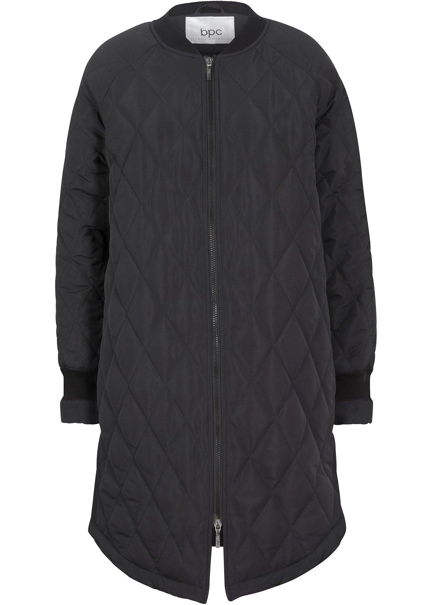 Manteau matelassé avec col en maille, légèrement rembourré