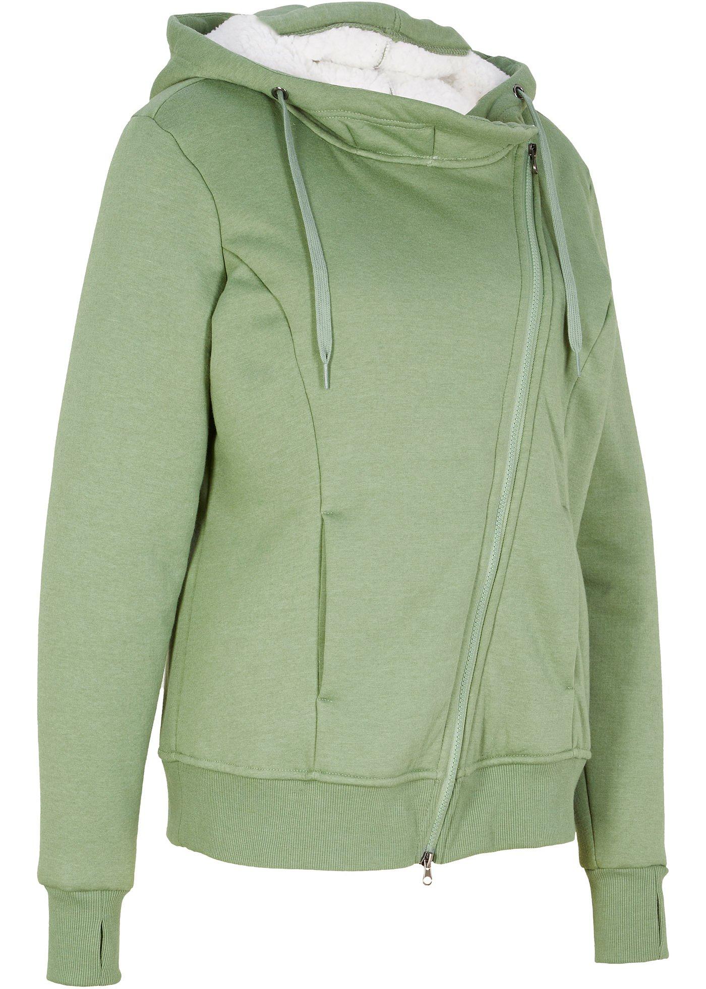 Veste en polaire et peluche à capuche