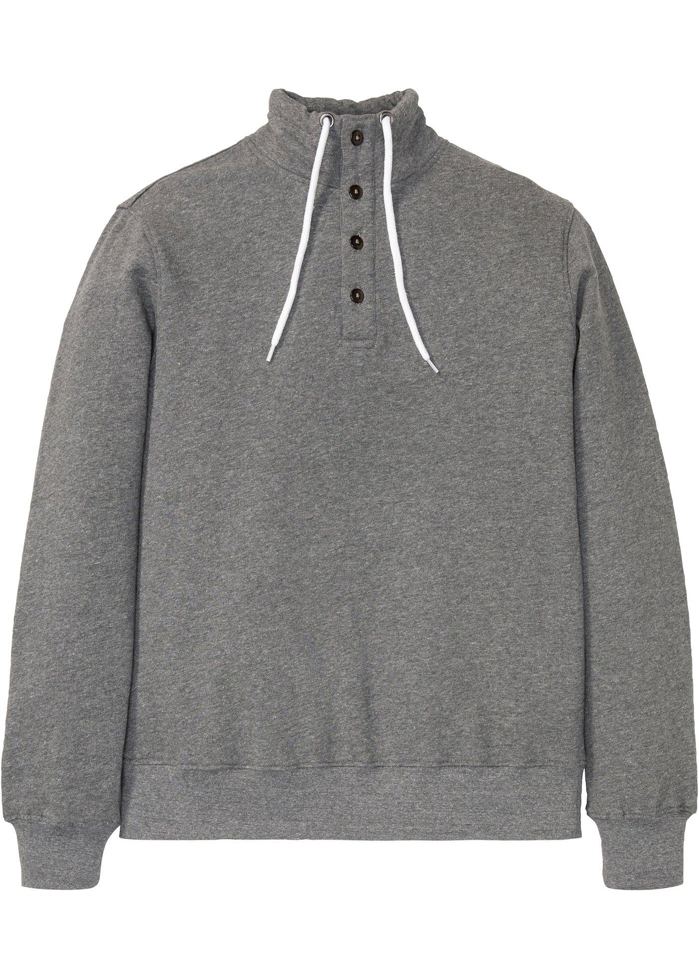 Sweat-shirt avec patte de boutonnage