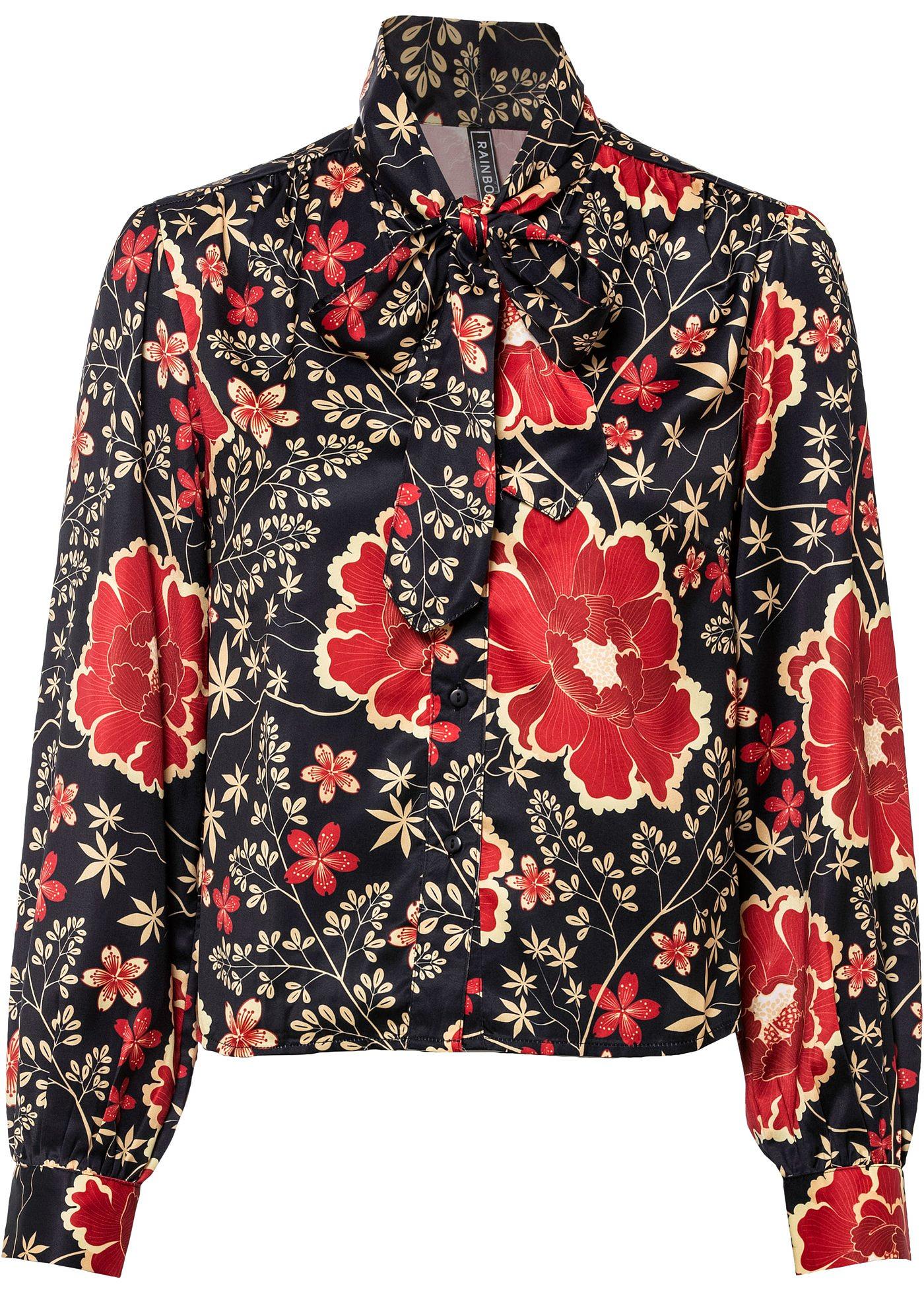 Blouse avec détail nœud