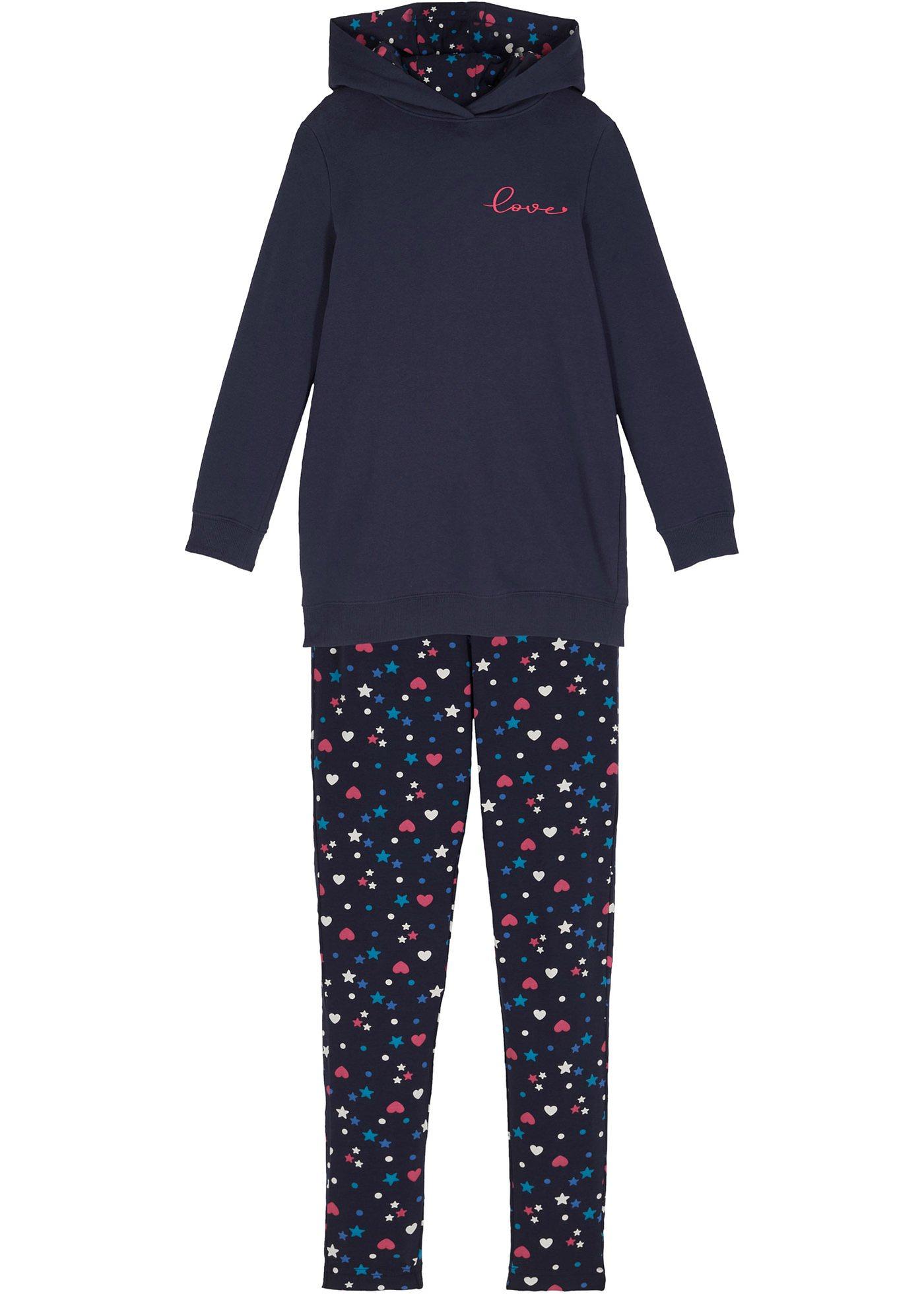 Sweat-shirt à capuche + legging fille (Ens. 2 pces.)