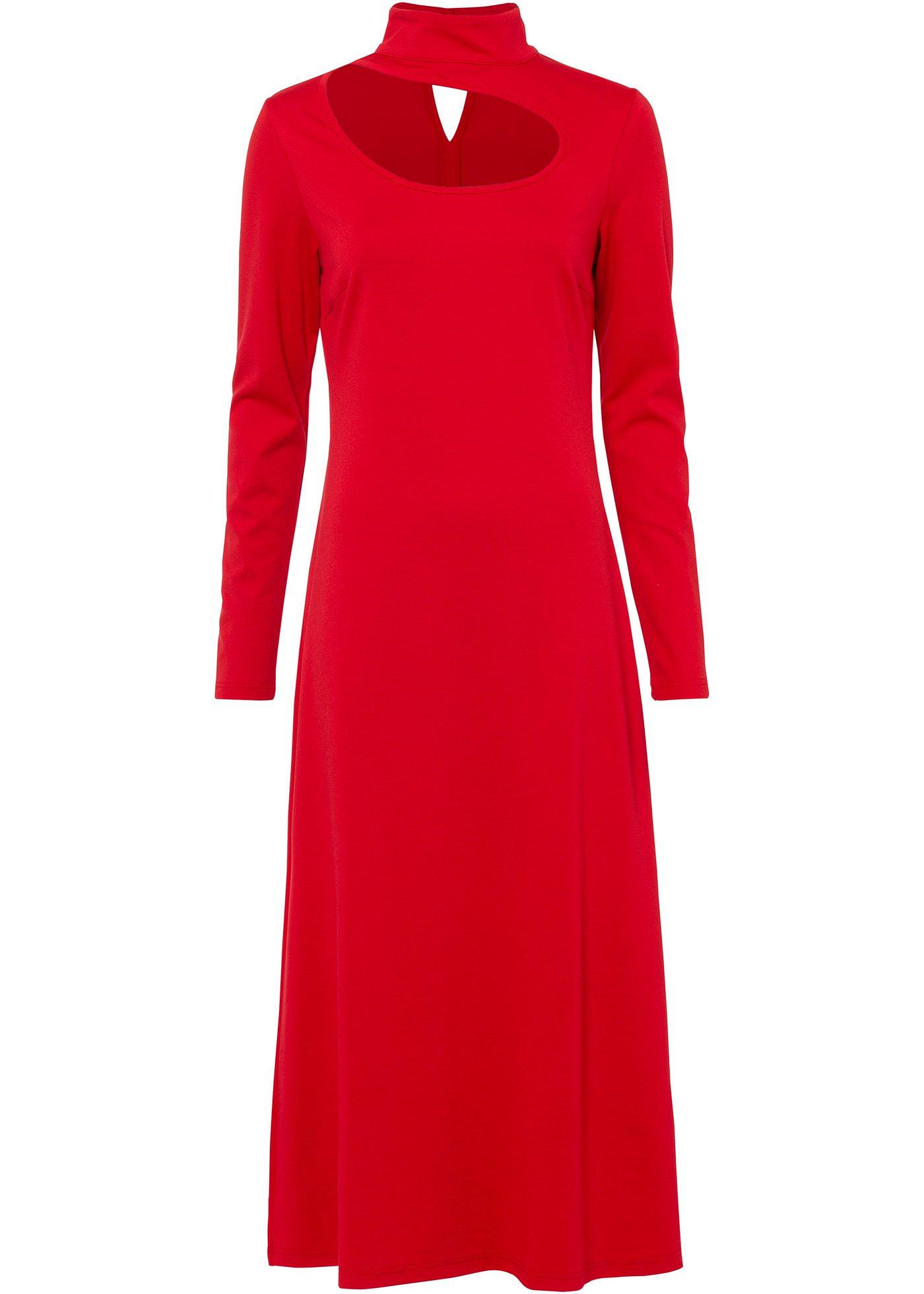 Robe en jersey avec découpe