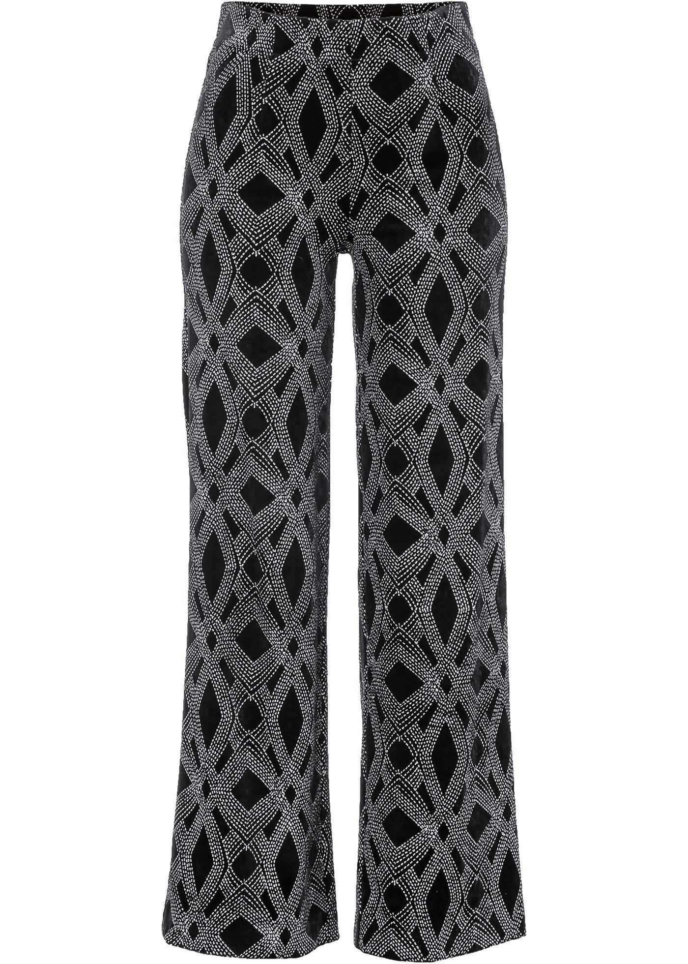 Pantalon en velours avec effet brillant