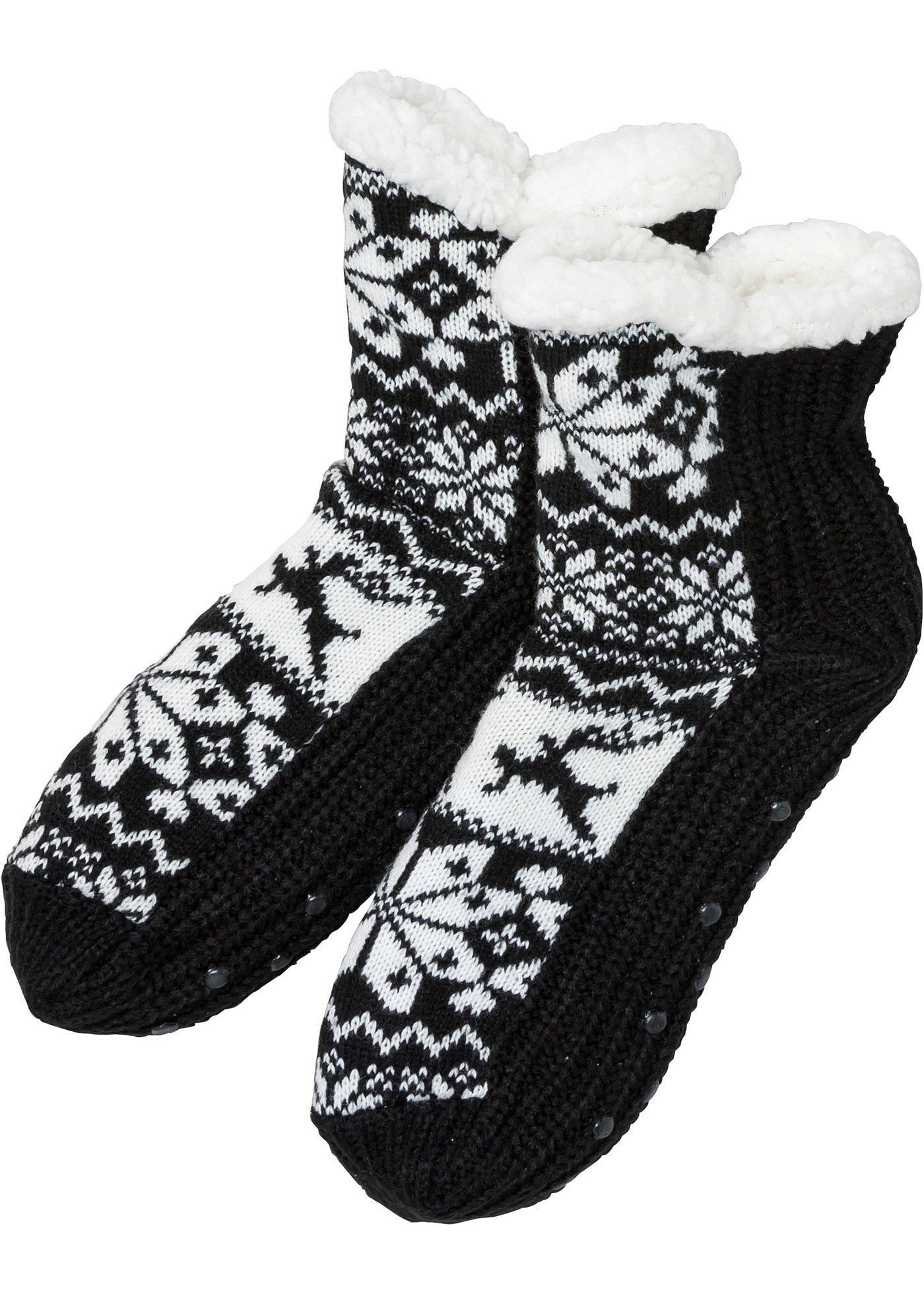 Mi-chaussettes douillettes avec doublure peluche