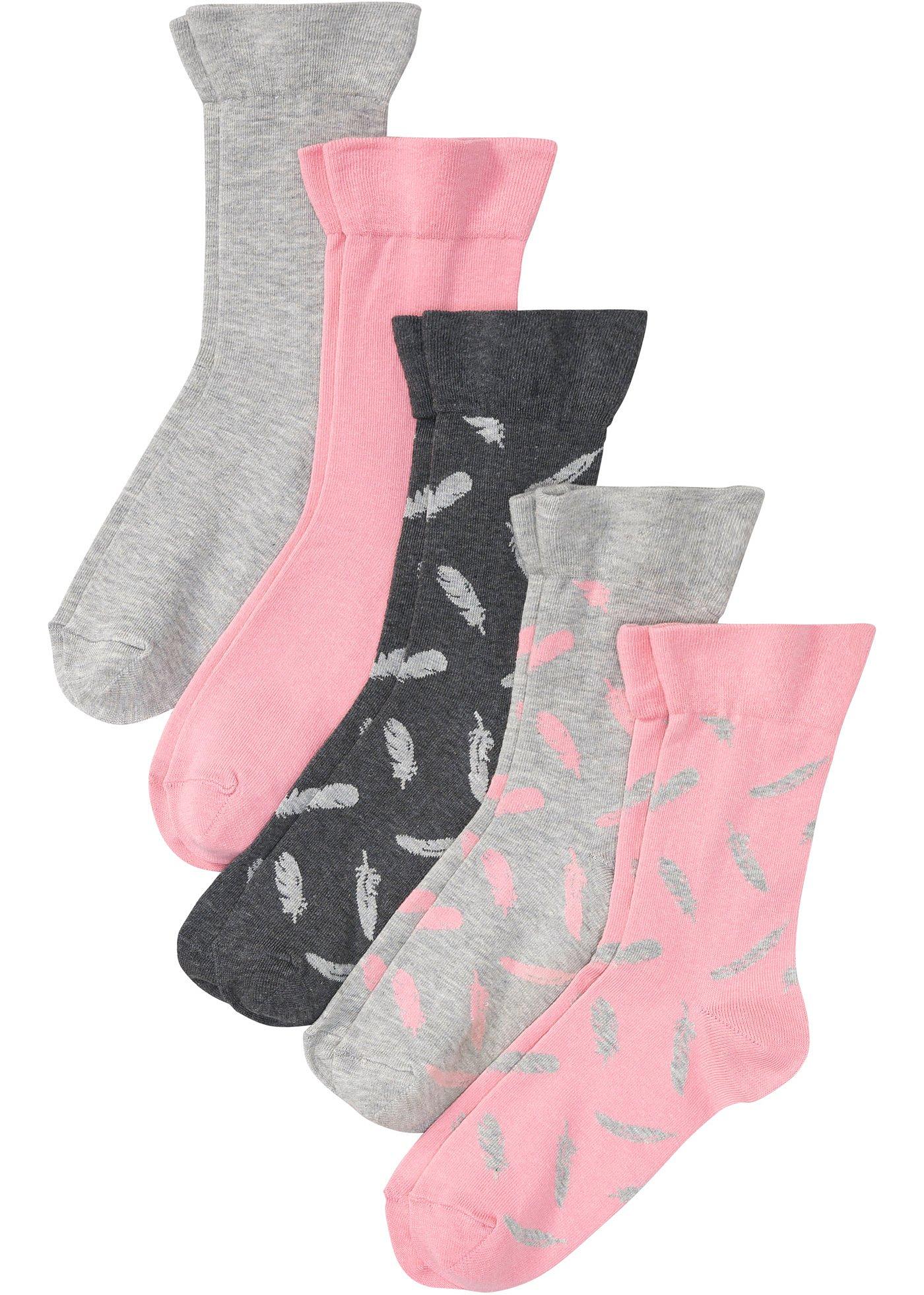 Lot de 5 paires de chaussettes avec bord non comprimant