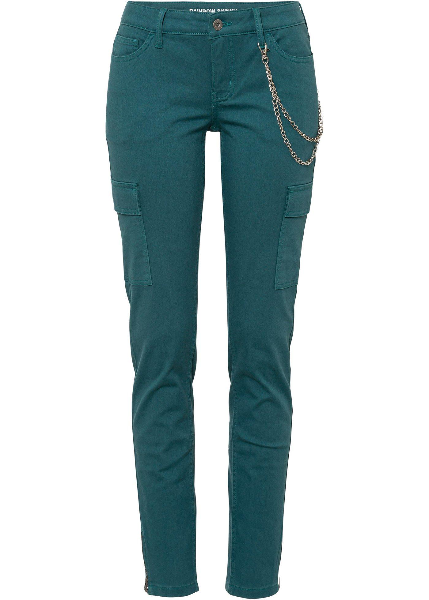 Pantalon cargo Skinny avec détail chaîne
