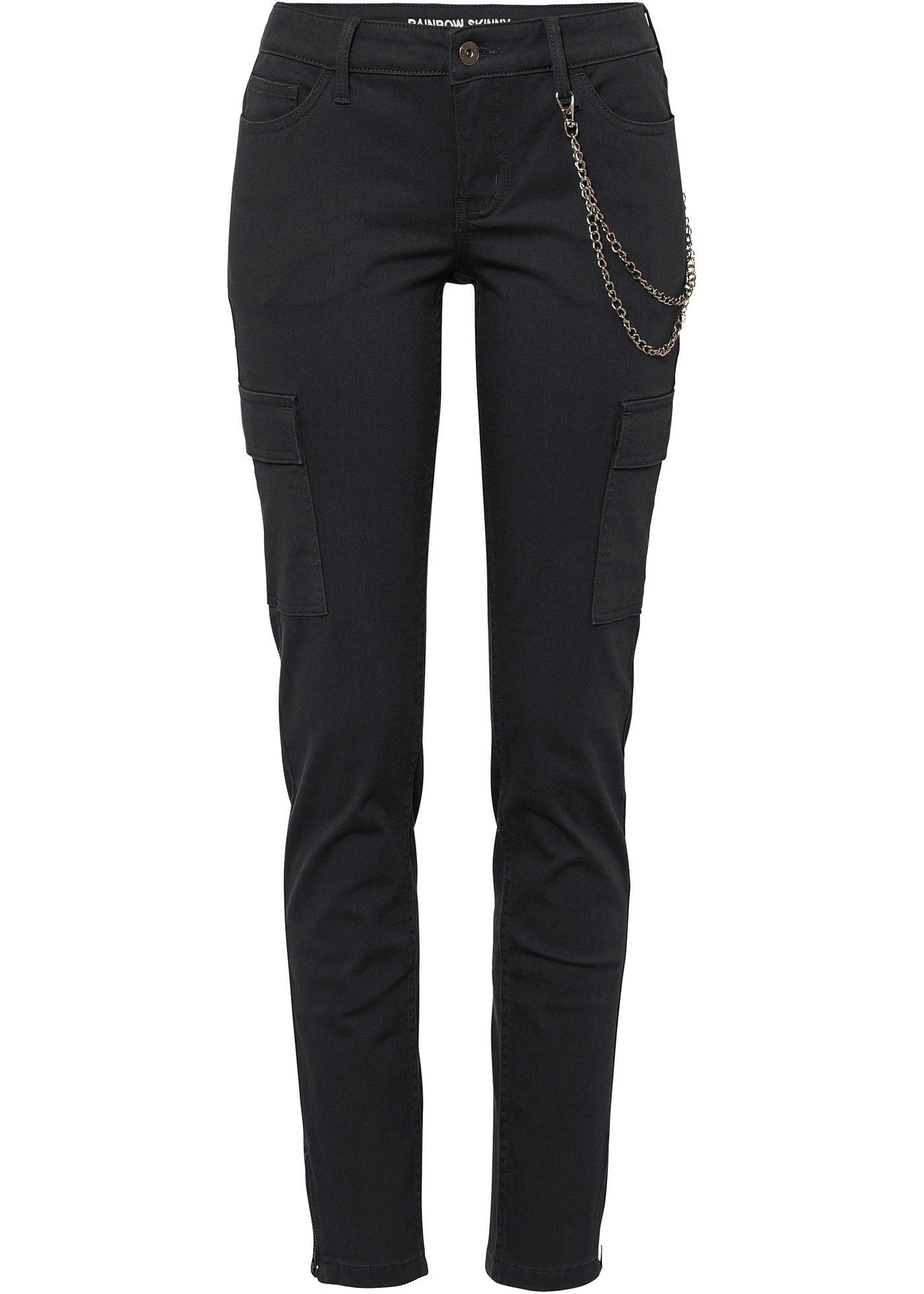 Pantalon cargo Skinny avec détail chaîne