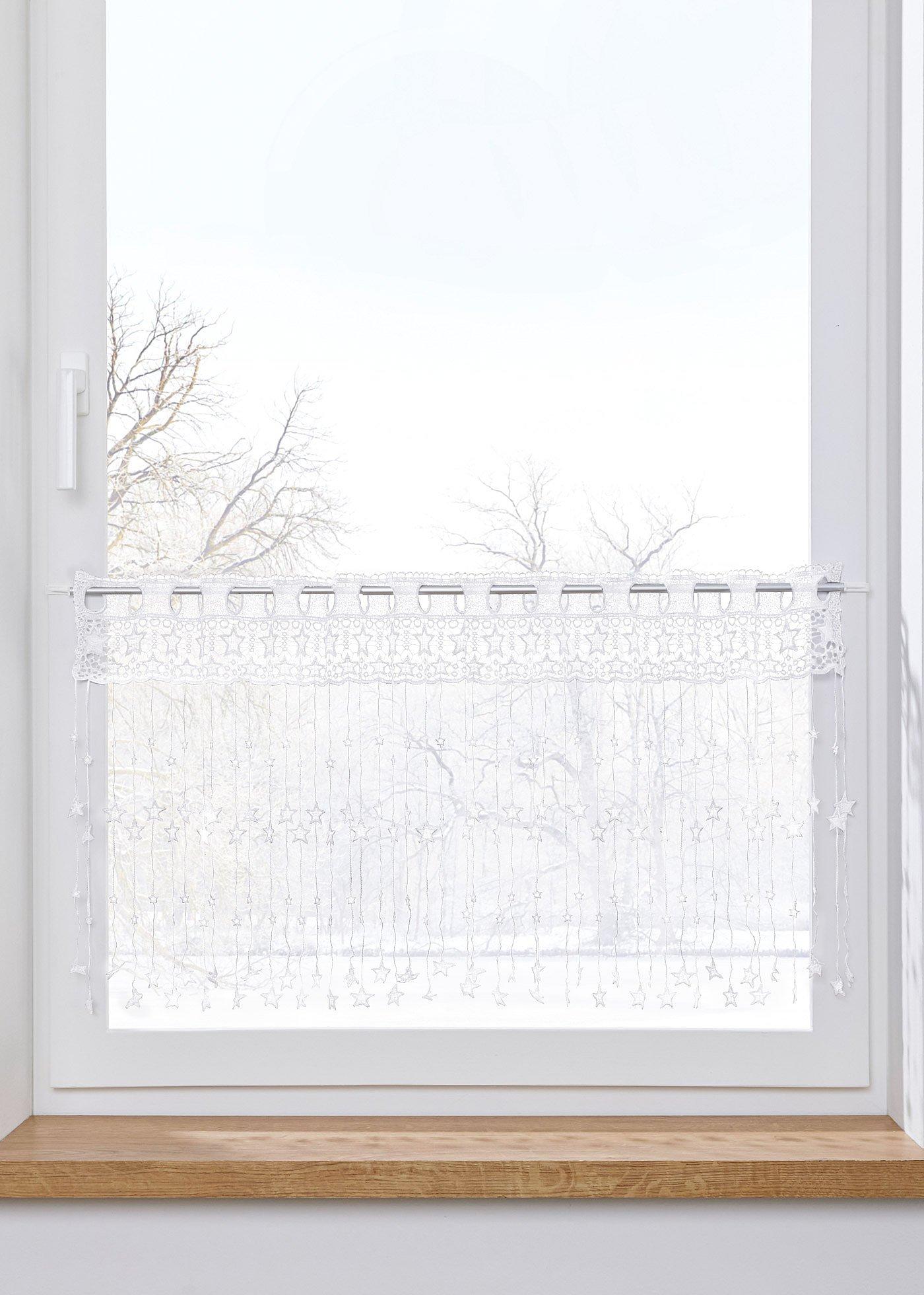 Brise-bise avec broderie étoile