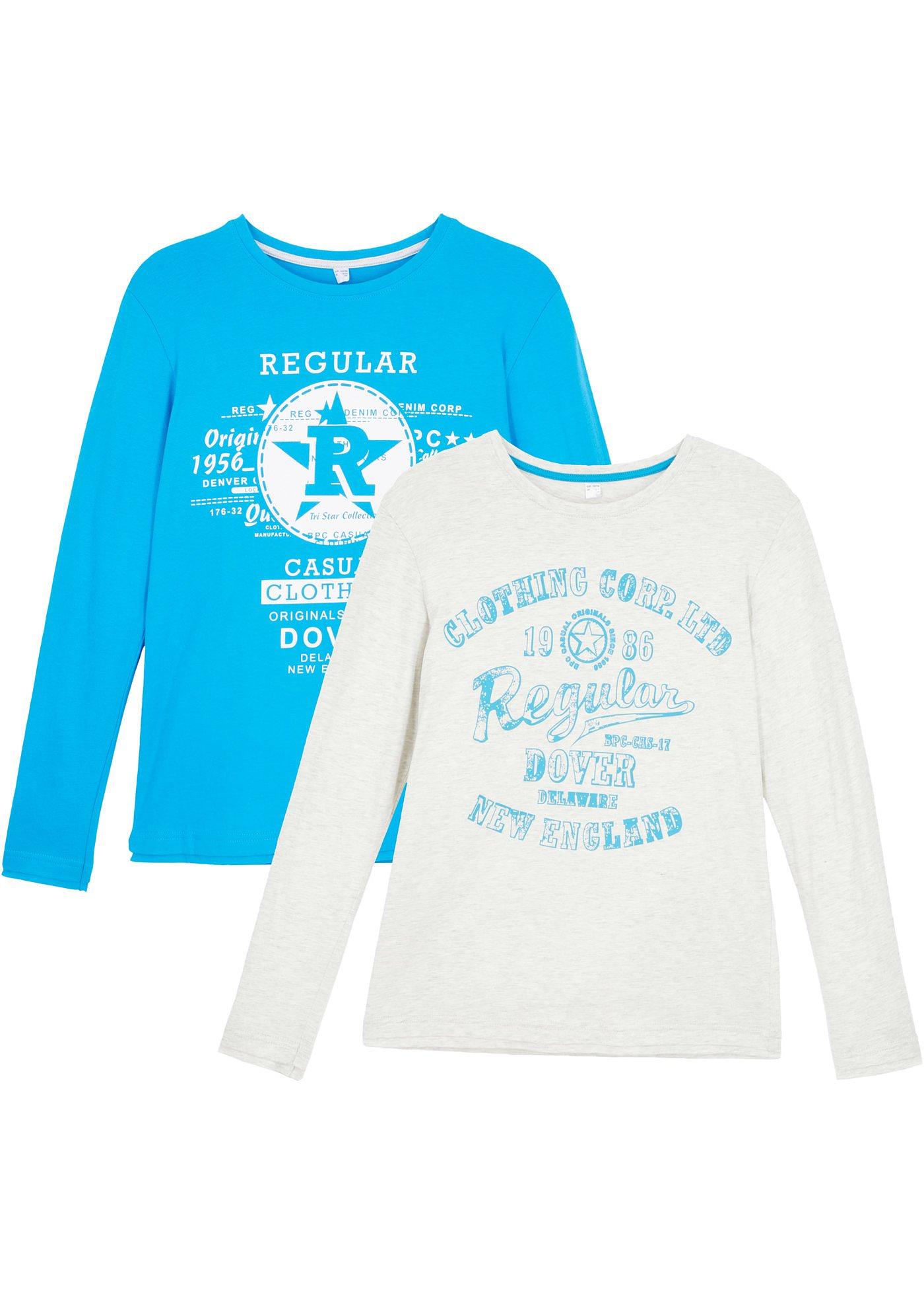 Lot de 2 T-shirts manches longues garçon