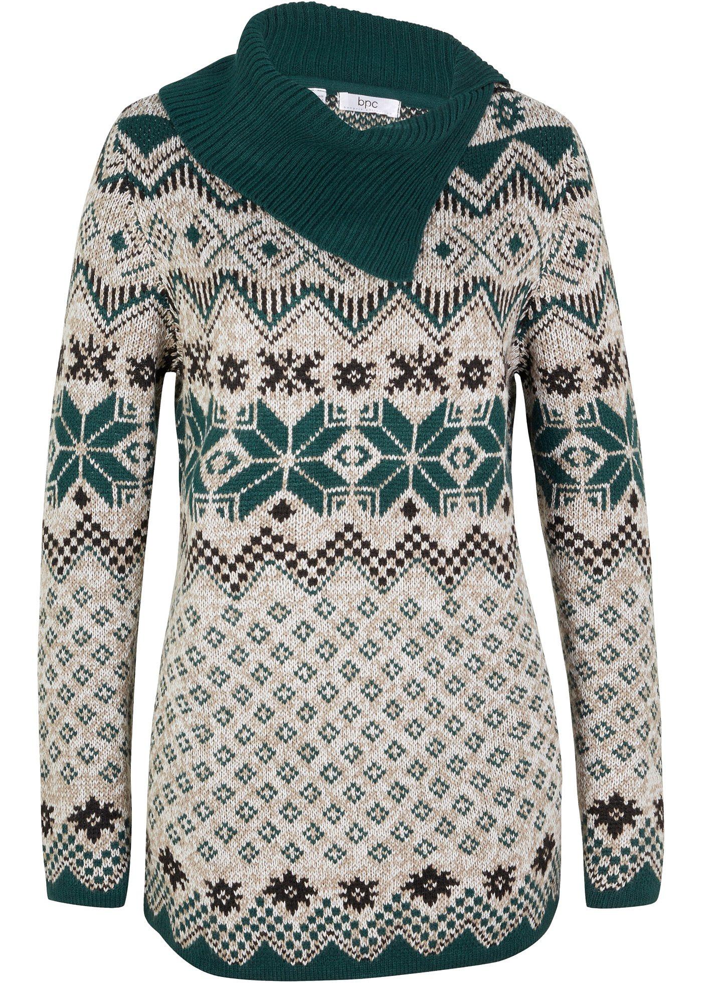 Pull à col roulé avec fente