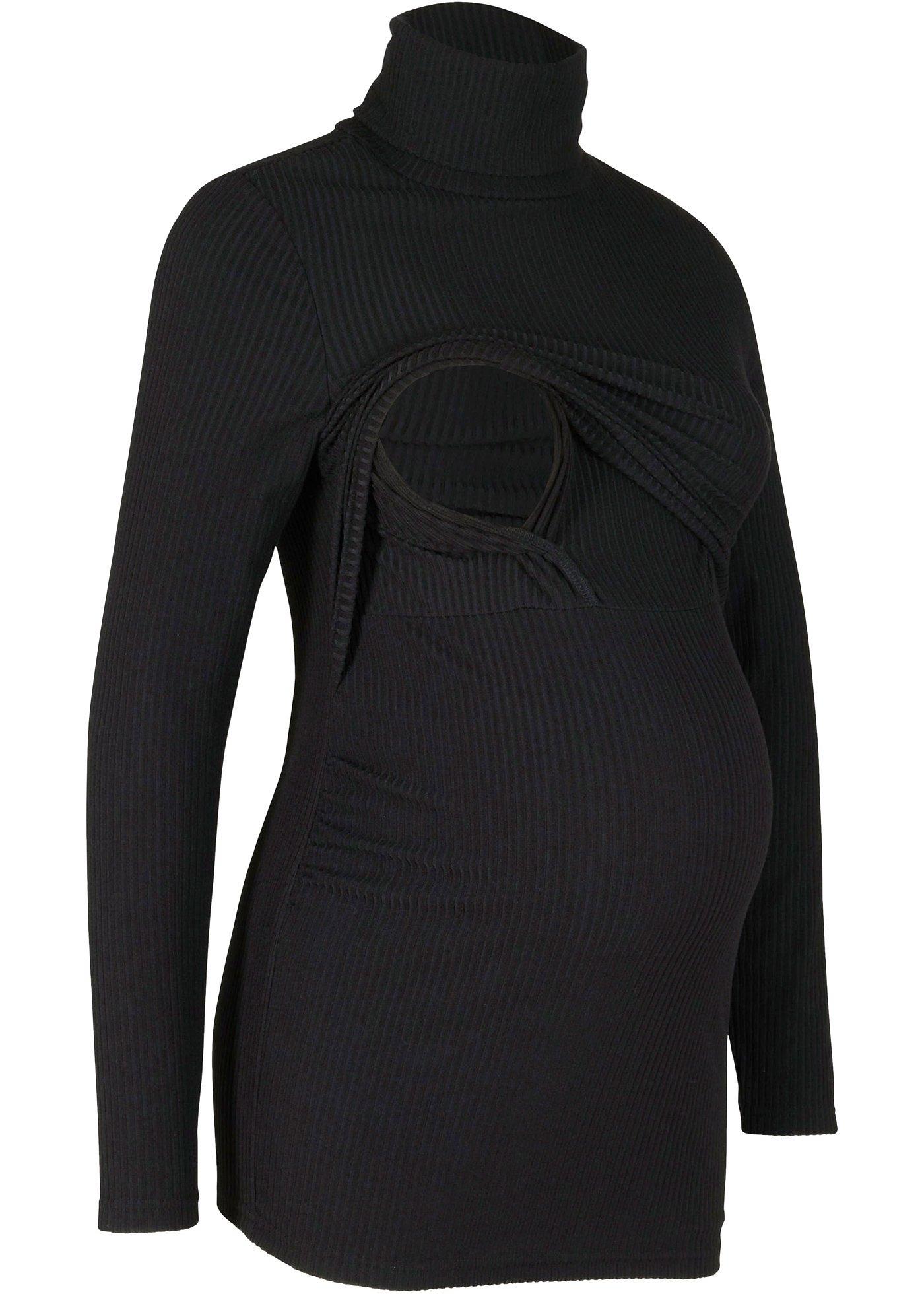 T-shirt thermo côtelé de grossesse et d'allaitement