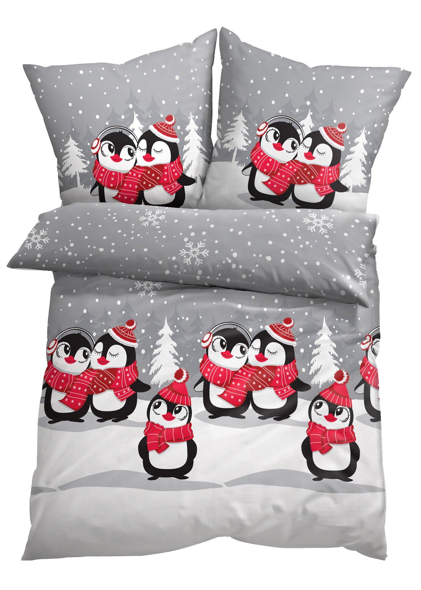 Parure de lit avec pingouins