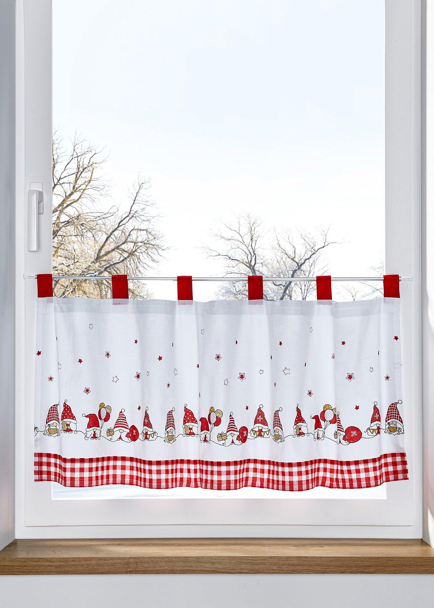 Brise-bise en coton bio avec imprimé lutins