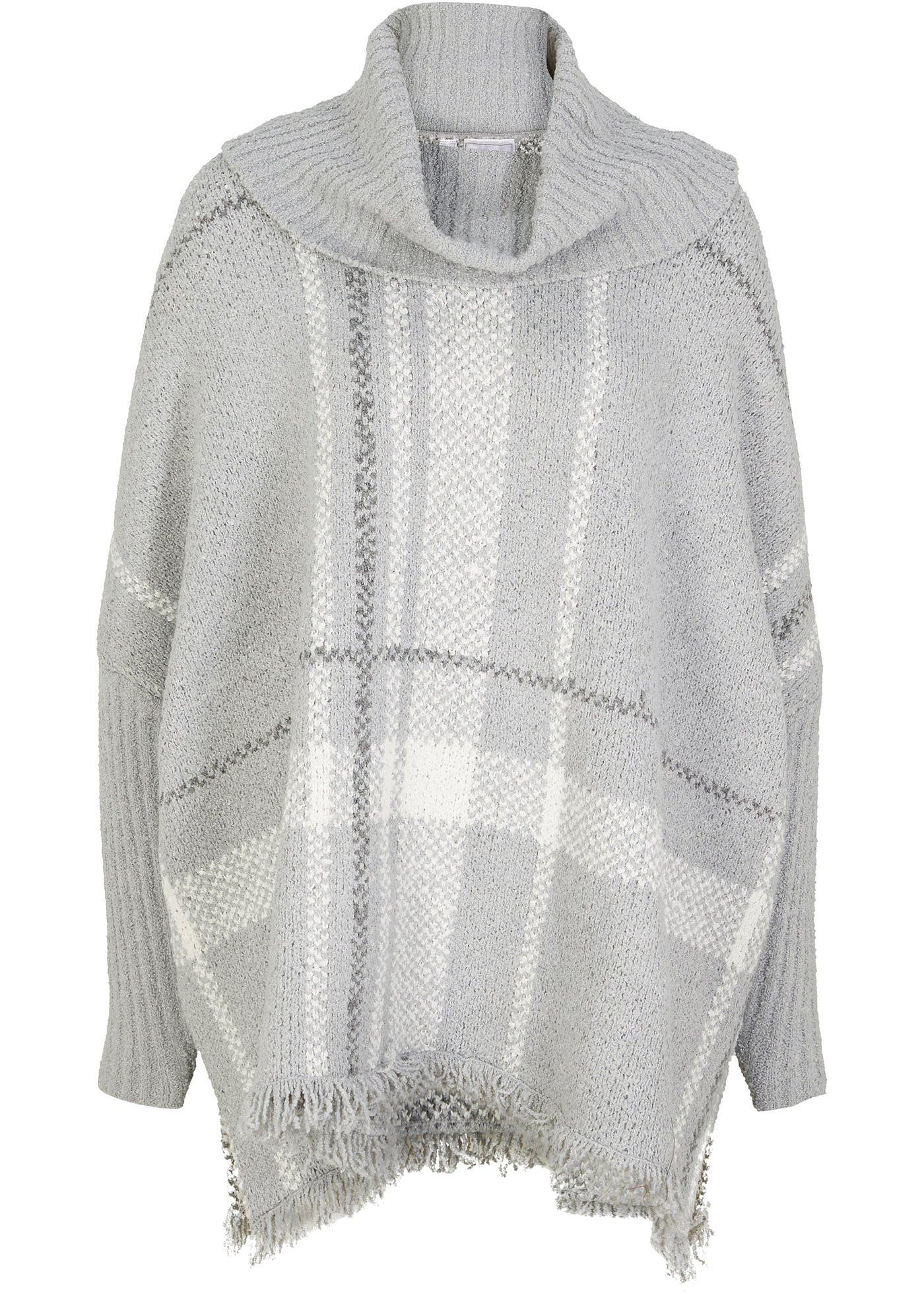 Pull poncho en polyester recyclé