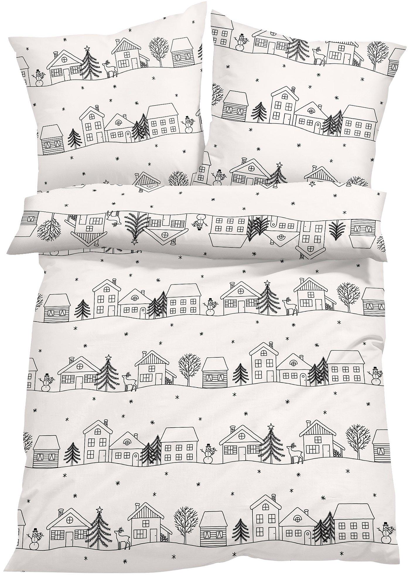 Parure de lit avec motif hivernal