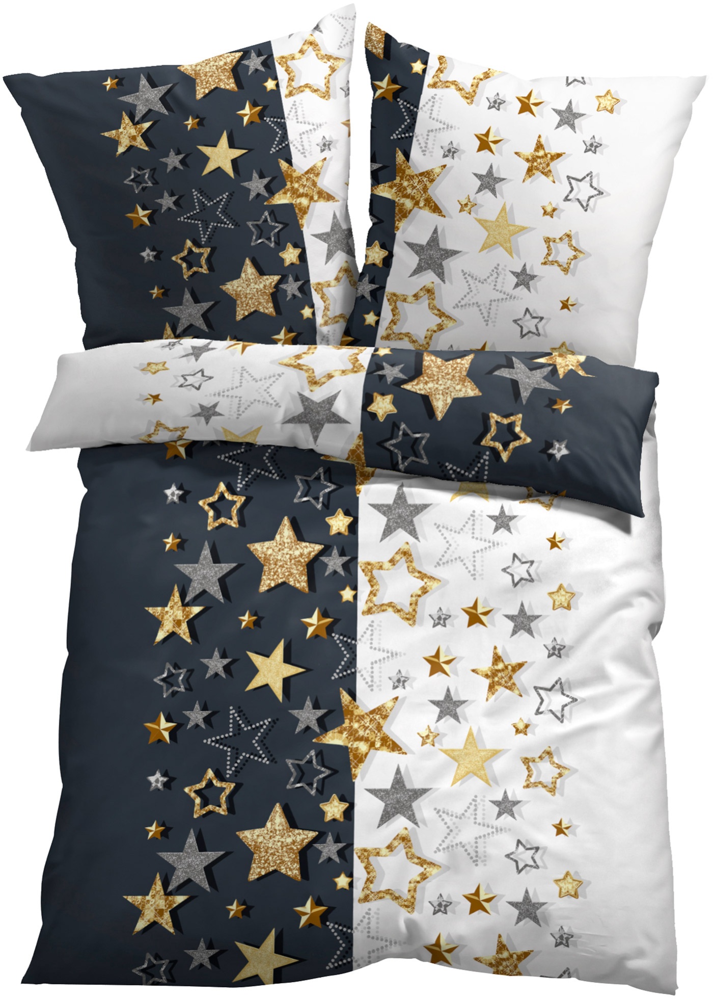 parure de lit avec étoiles