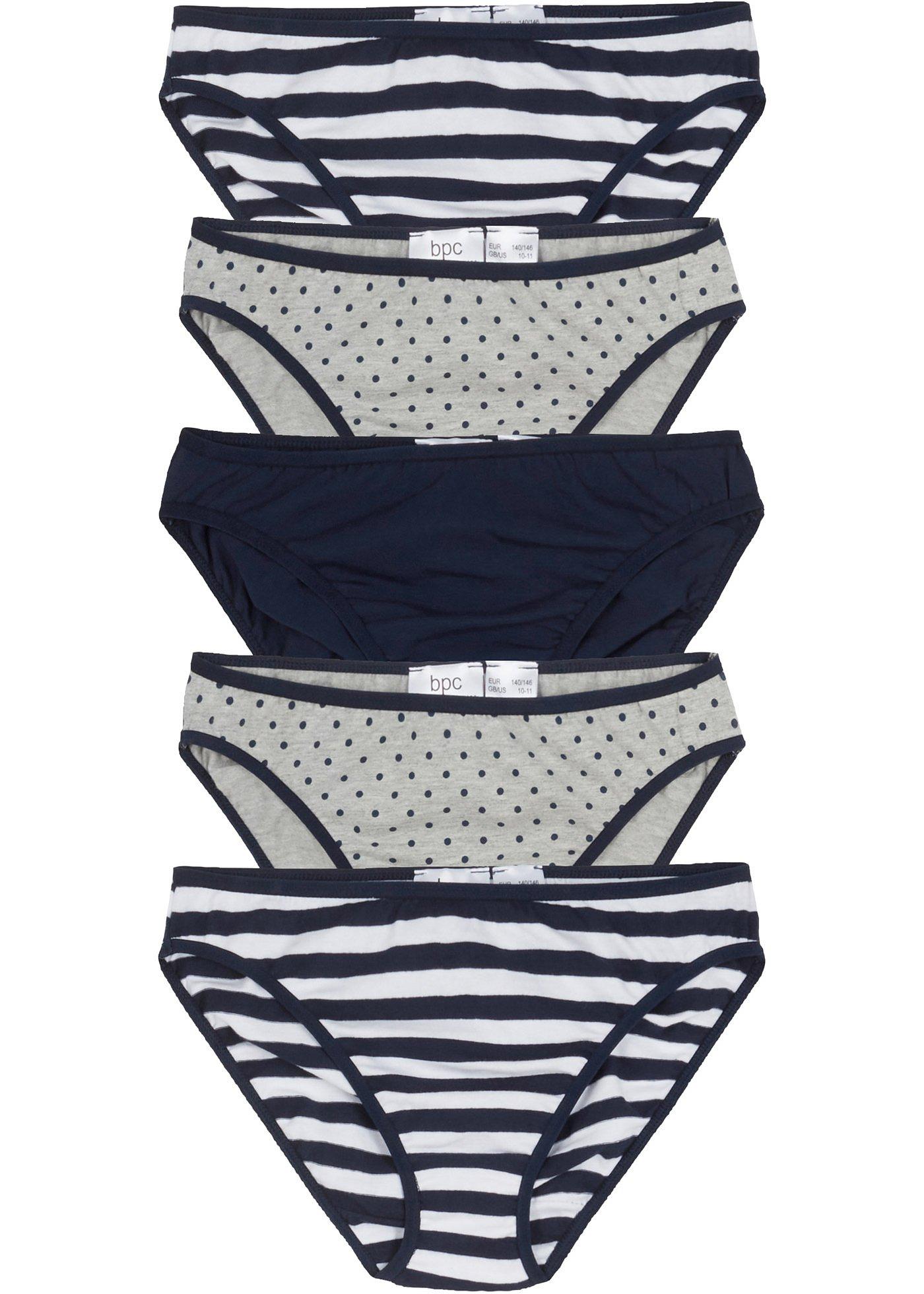 Lot de 5 slips fille