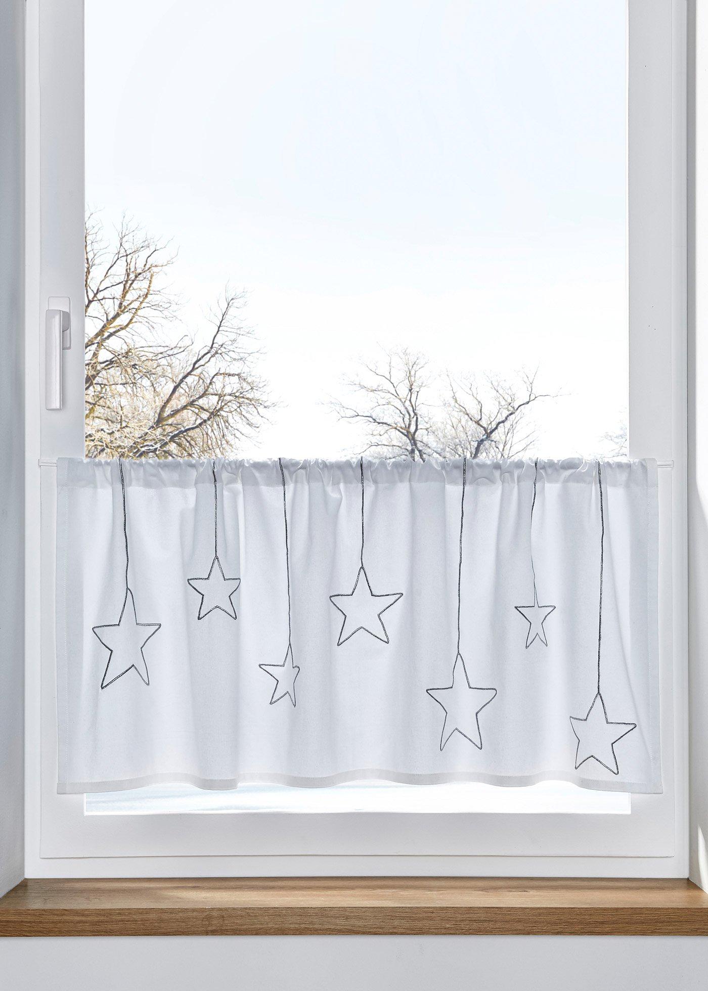 Brise-bise avec étoiles brodées