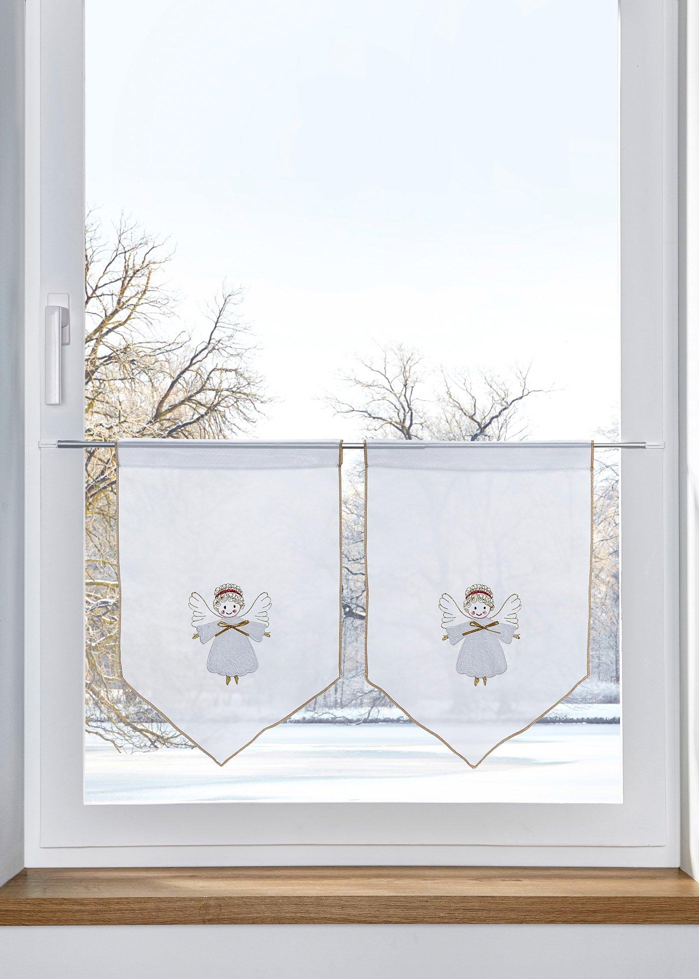 Lot de 2 brise-bise avec ange de Noël